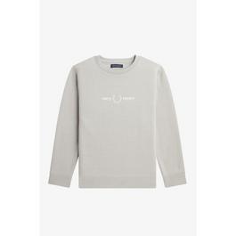 Fred Perry Junior Boys Embroidered Crew Neck Sweatshirt