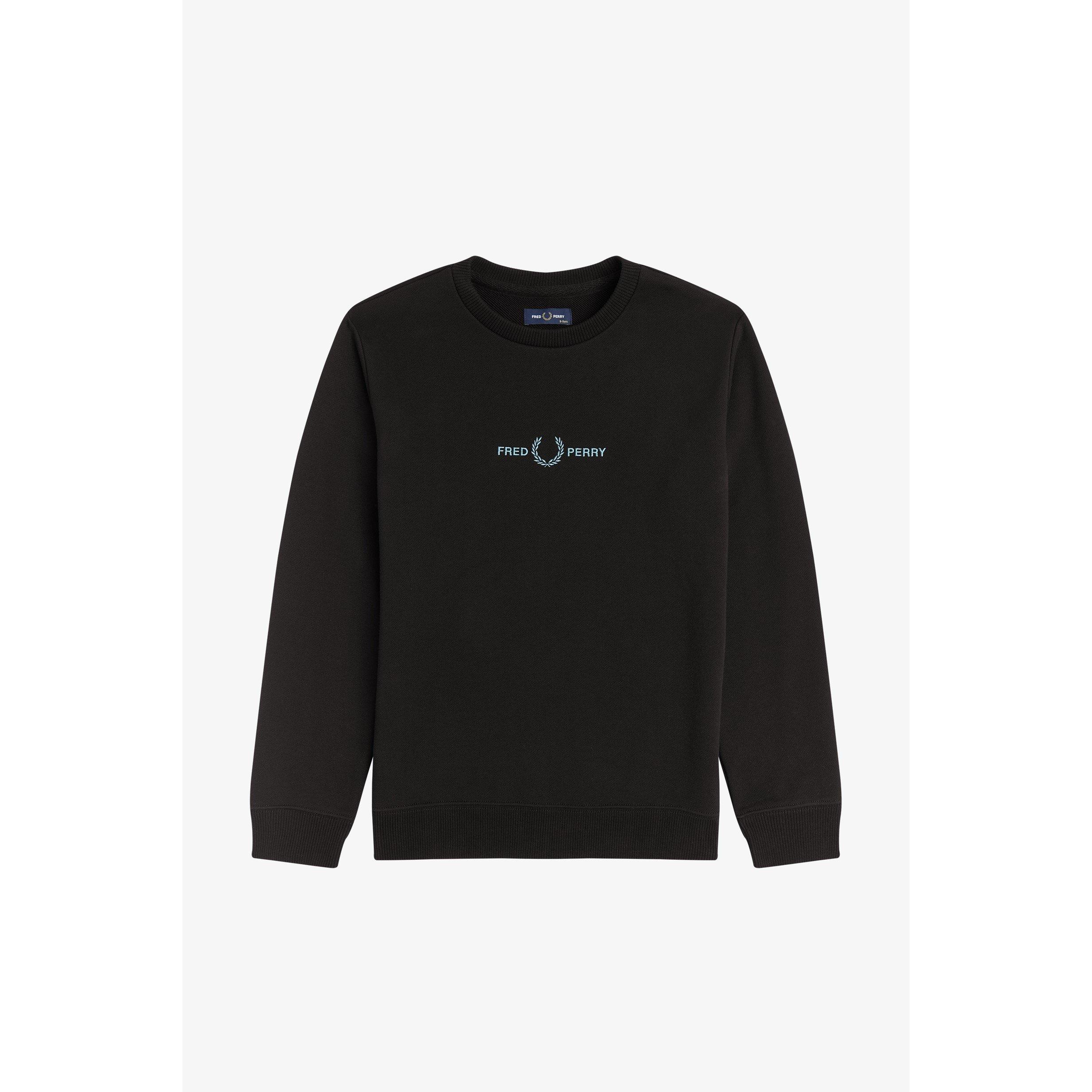 Fred Perry Junior Boys Embroidered Crew Neck Sweatshirt