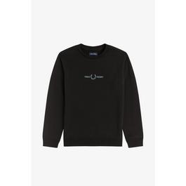 Fred Perry Junior Boys Embroidered Crew Neck Sweatshirt