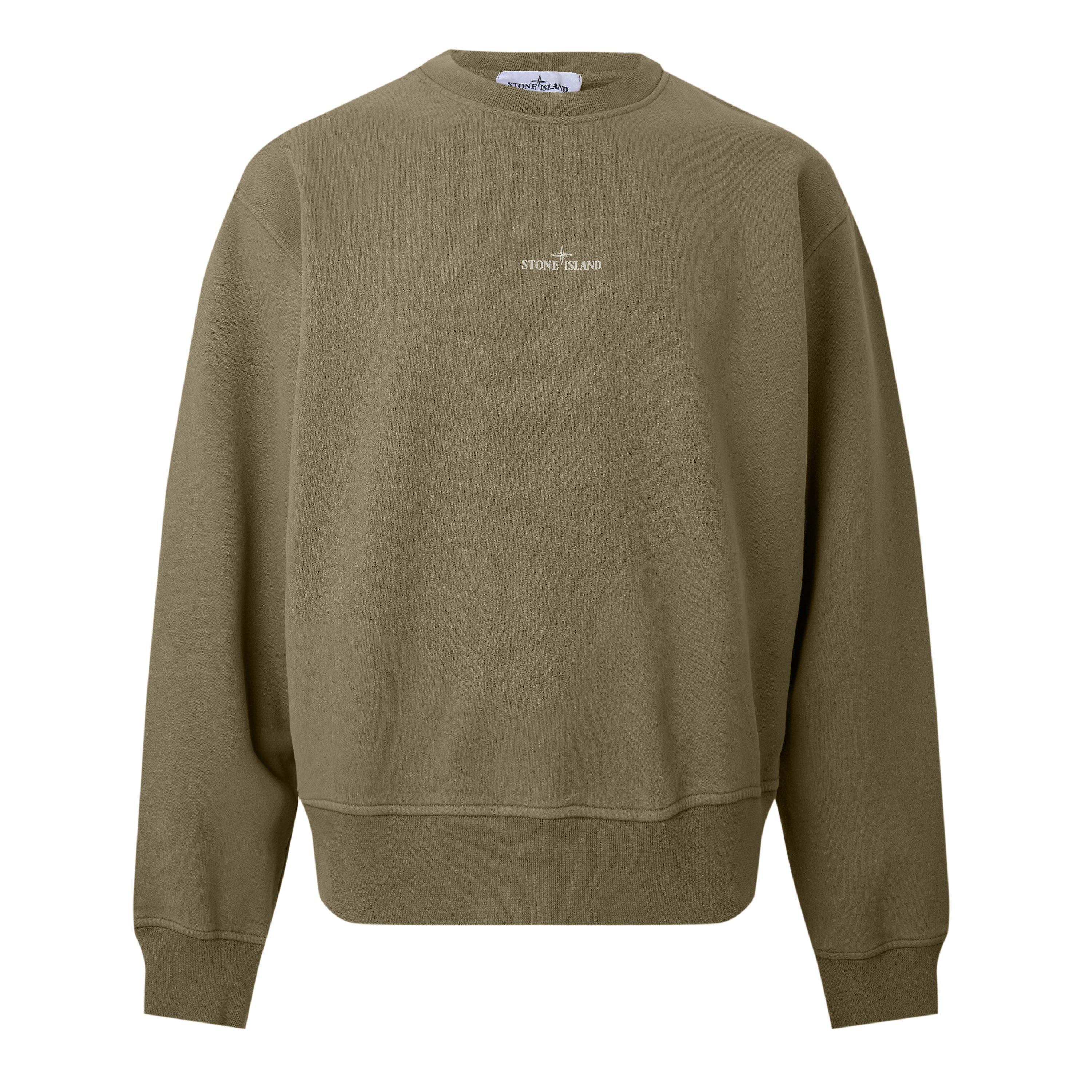 Stone Island Stone Compass Swt Sn64 - Mil Green V005G - S