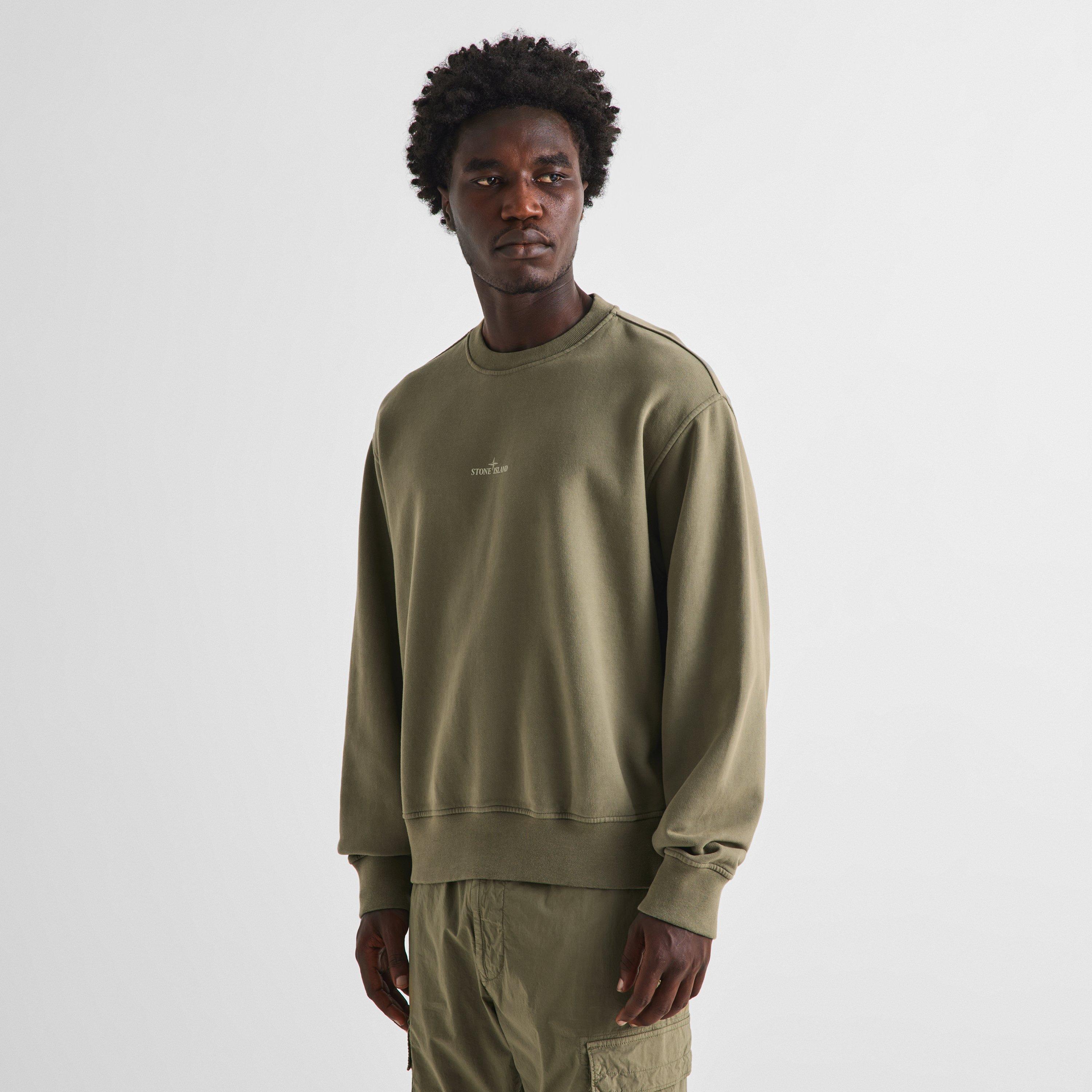 Mil Green V005G - Stone Island - SI BLUR CREW SWEAT - 3