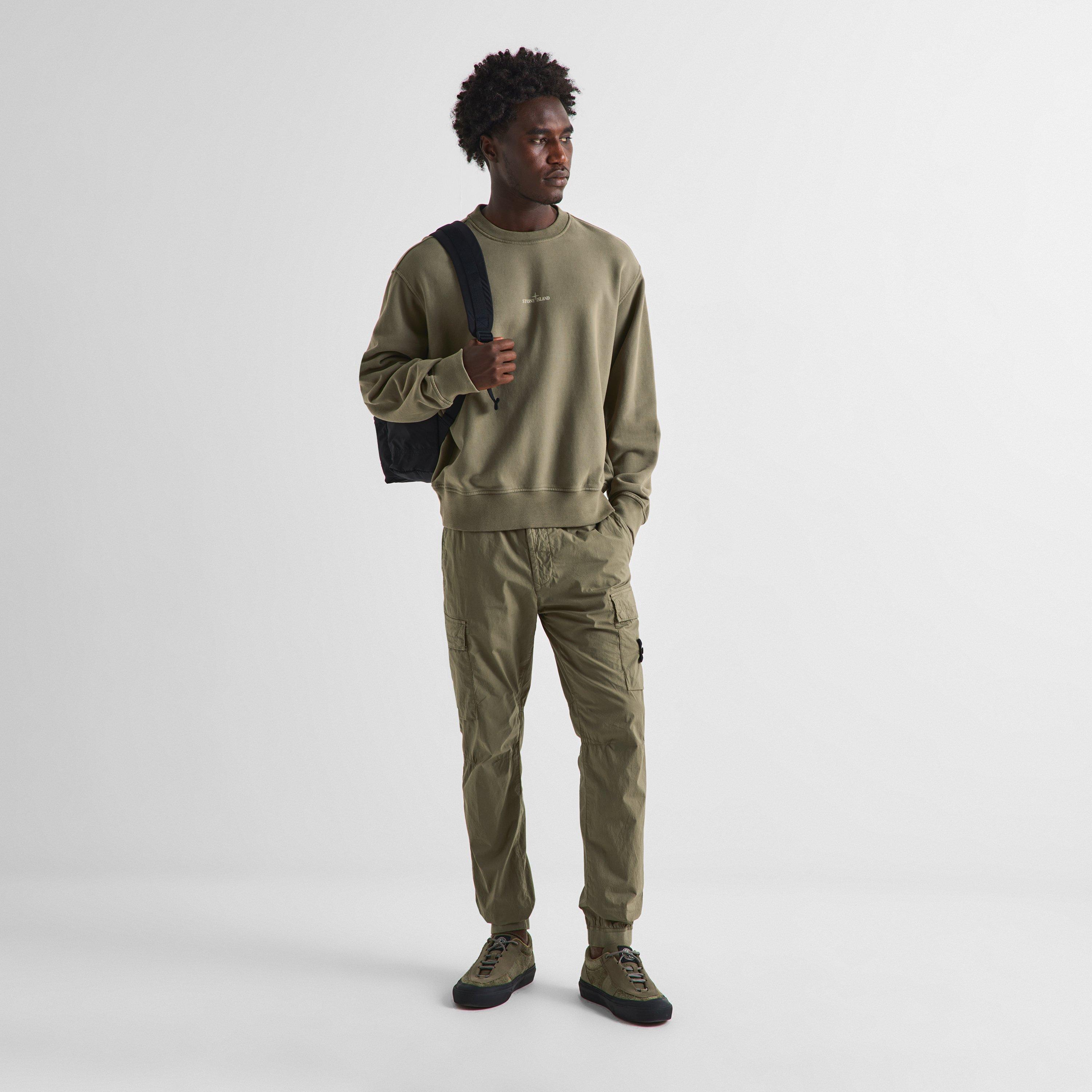 Mil Green V005G - Stone Island - SI BLUR CREW SWEAT - 6