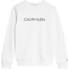 Calvin Klein Junior Boys Institutional Crew Sweatshirt