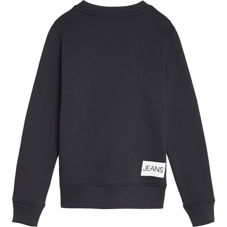 Black BAE - Calvin Klein - Calvin Junior Boys Institutional Crew Sweatshirt - 2