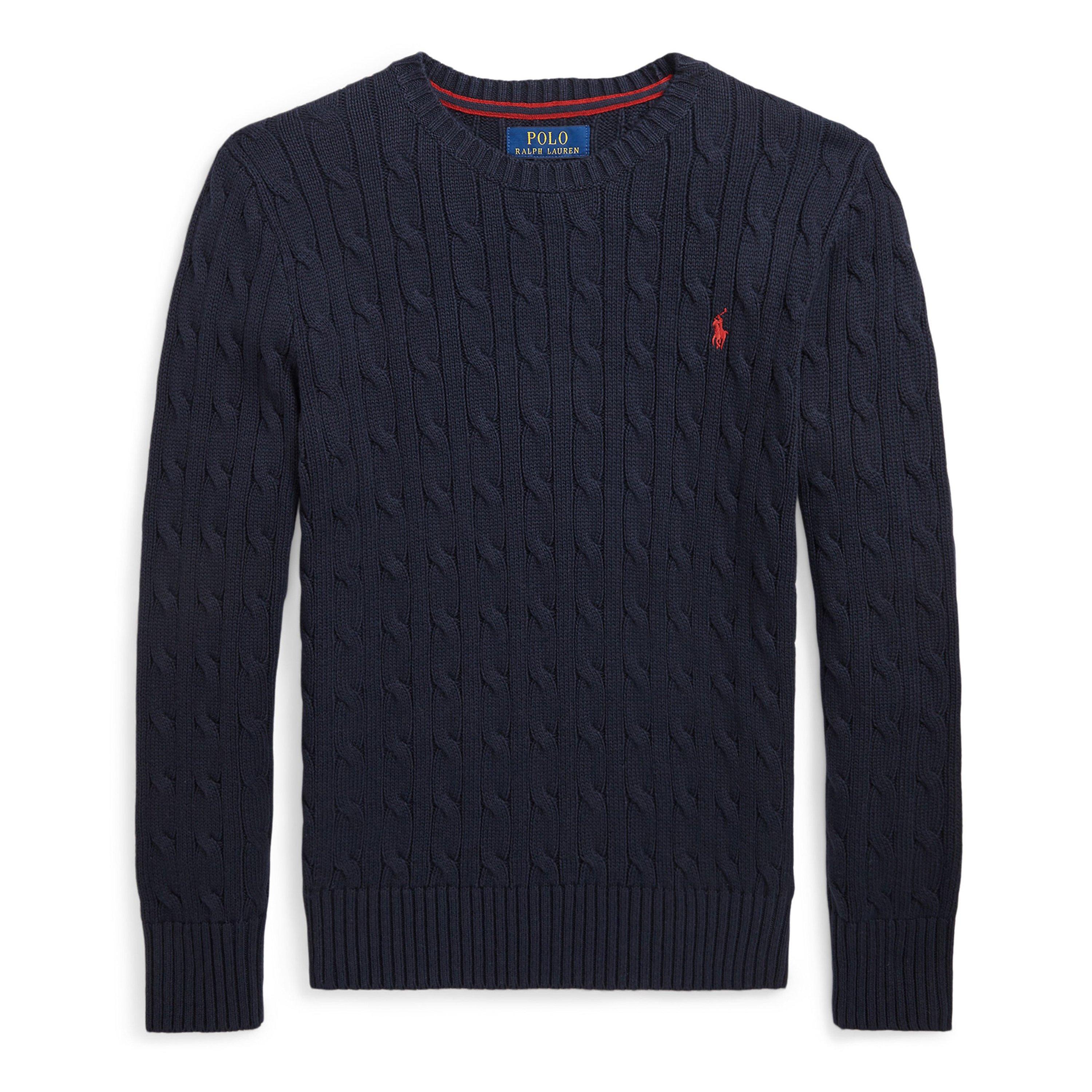 Polo Ralph Lauren Boys Kids' Soft Relaxed Fit Crew Sweatshirt - Navy - 6Y