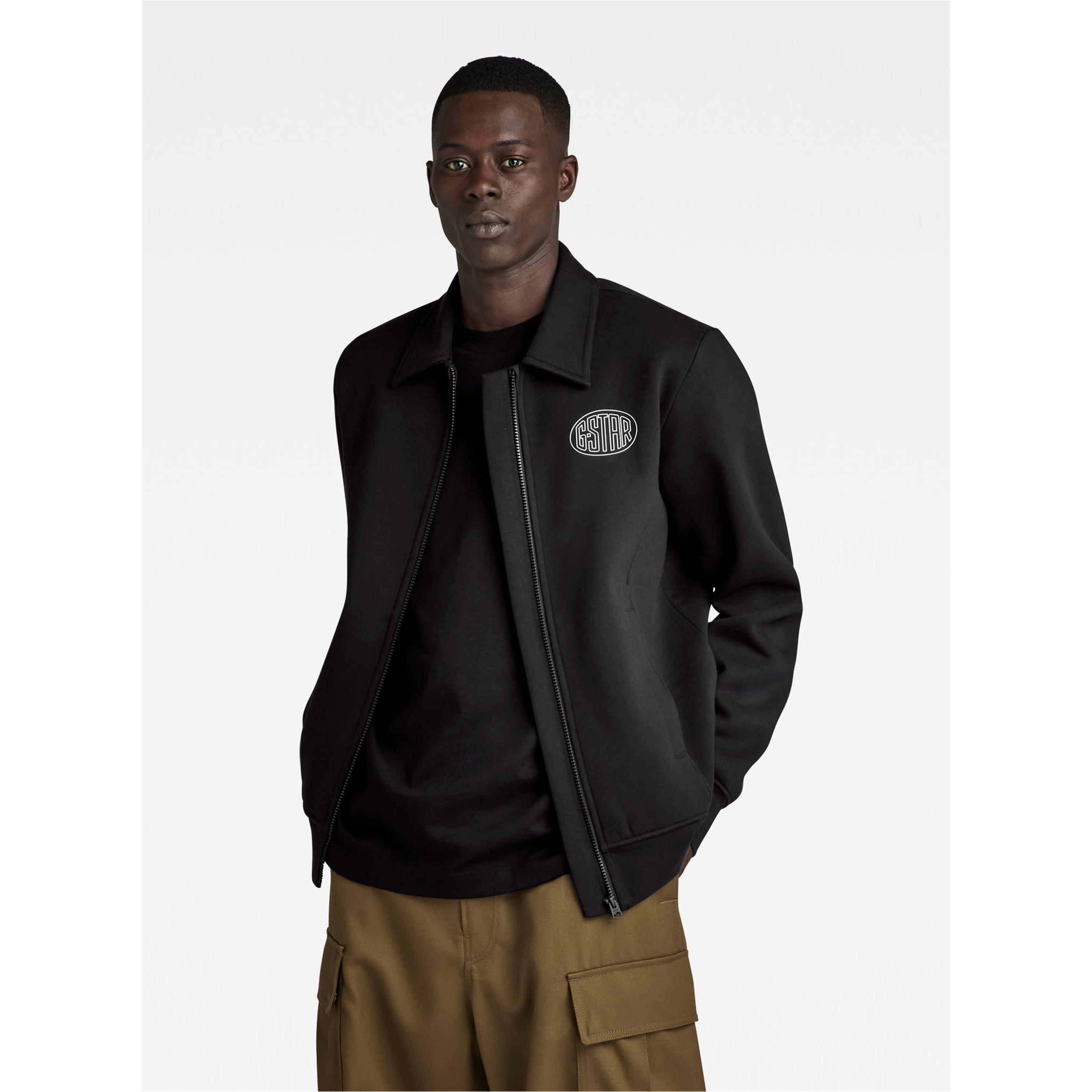 Dk Black - G Star - Men's Ribbed Soft Crew Sweatshirt - 1