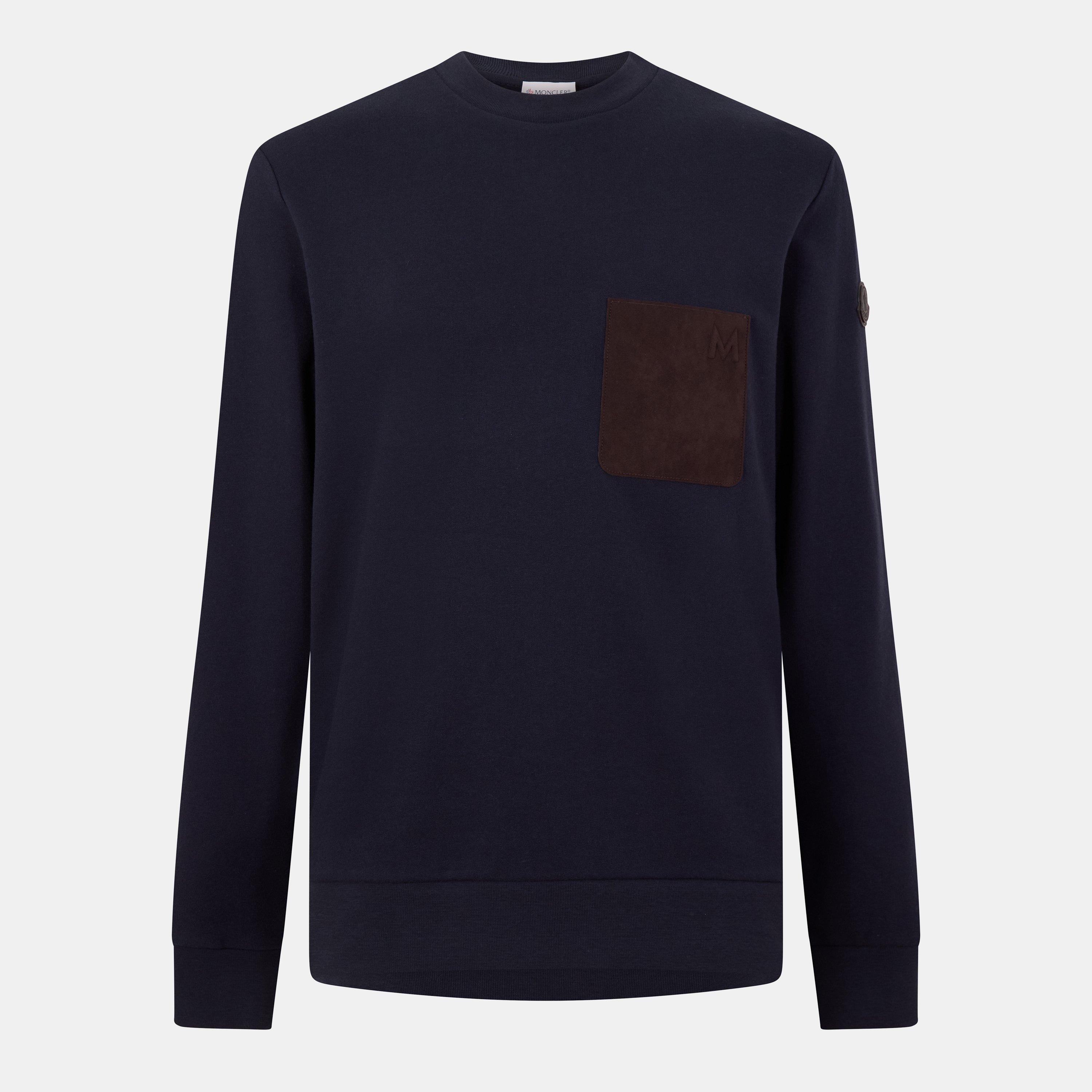 Navy 778 - Moncler - Men's Crew Sweatshirt - 1