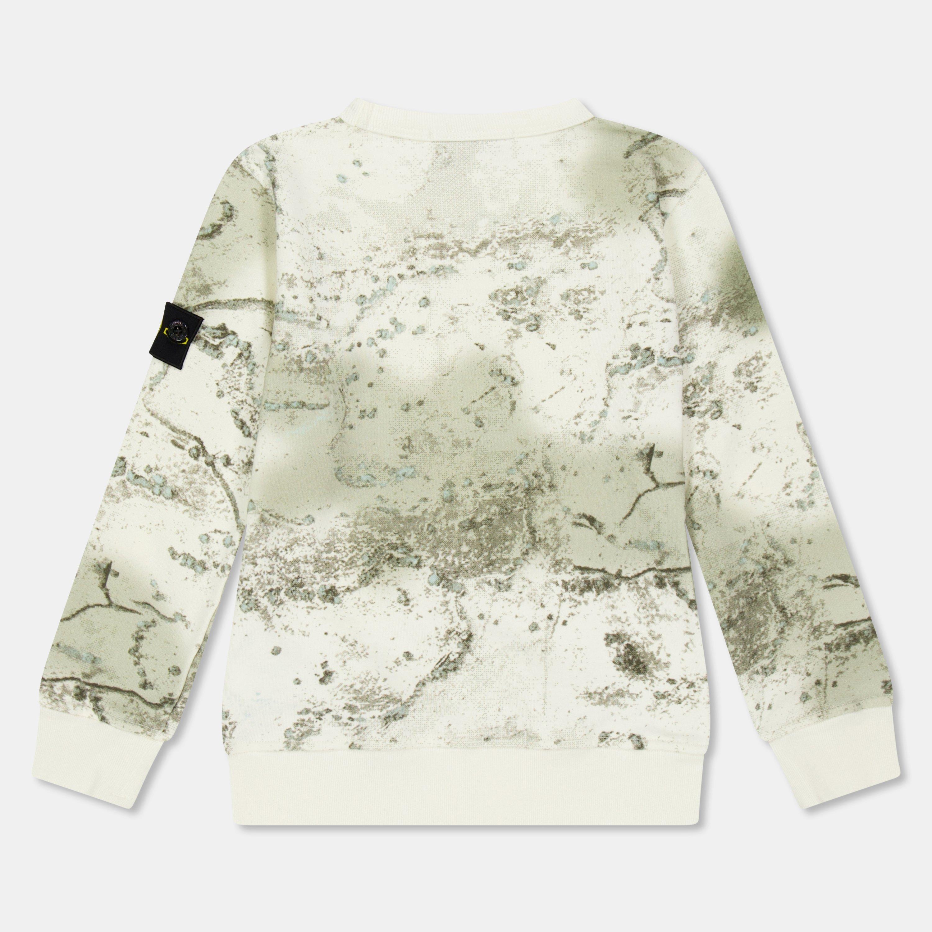 Natural V0099 - Stone Island - Kids' Camo Print Crew Sweatshirt - 2