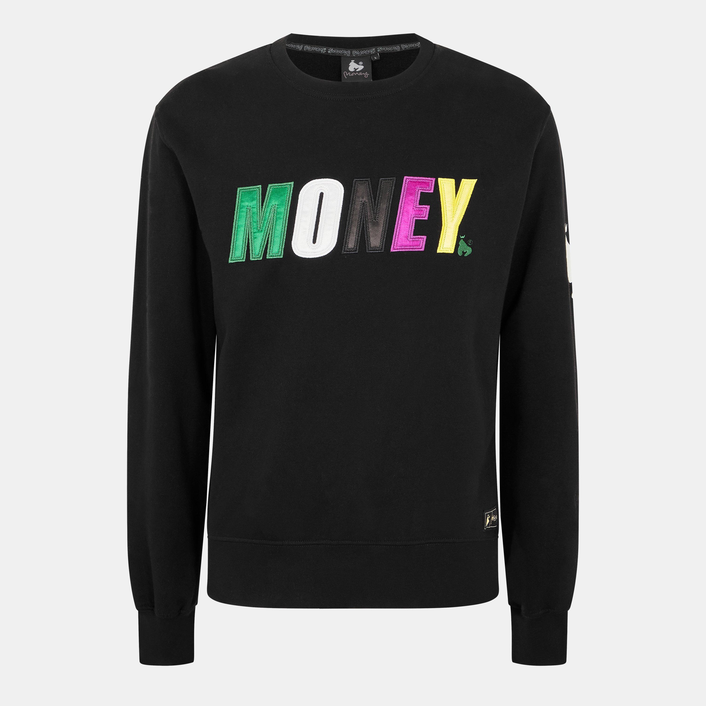Black - Money - Satin Crew - 1