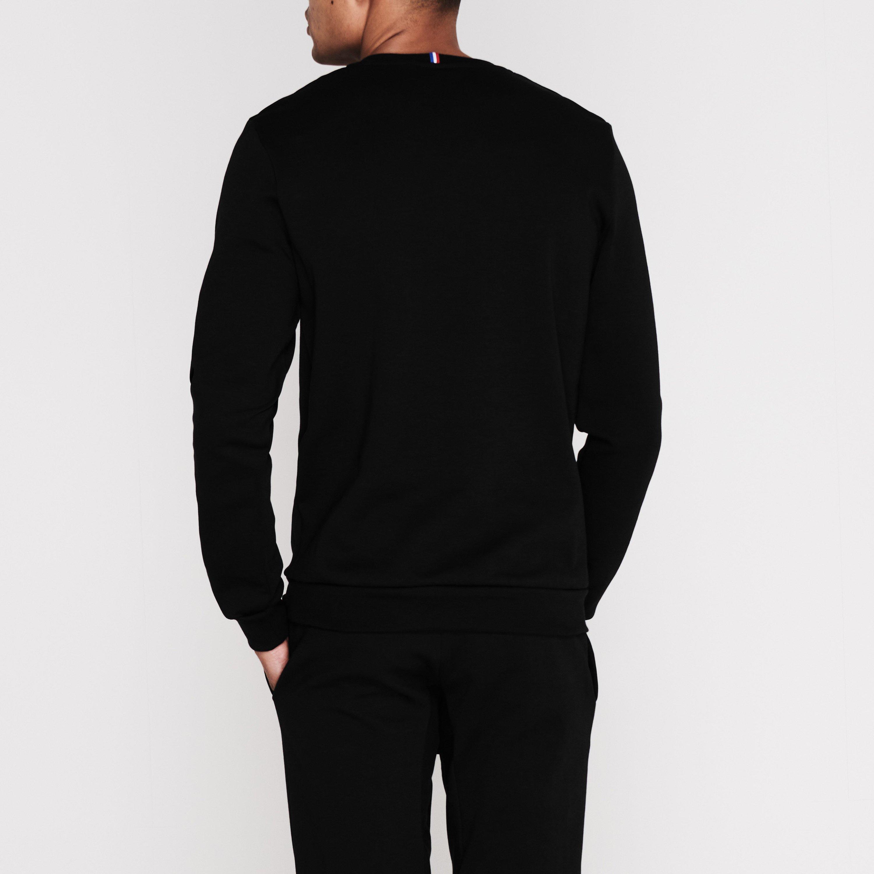 Schwarz - Le Coq Sportif - LeCoq Essential Mens Crew Sweater - 3