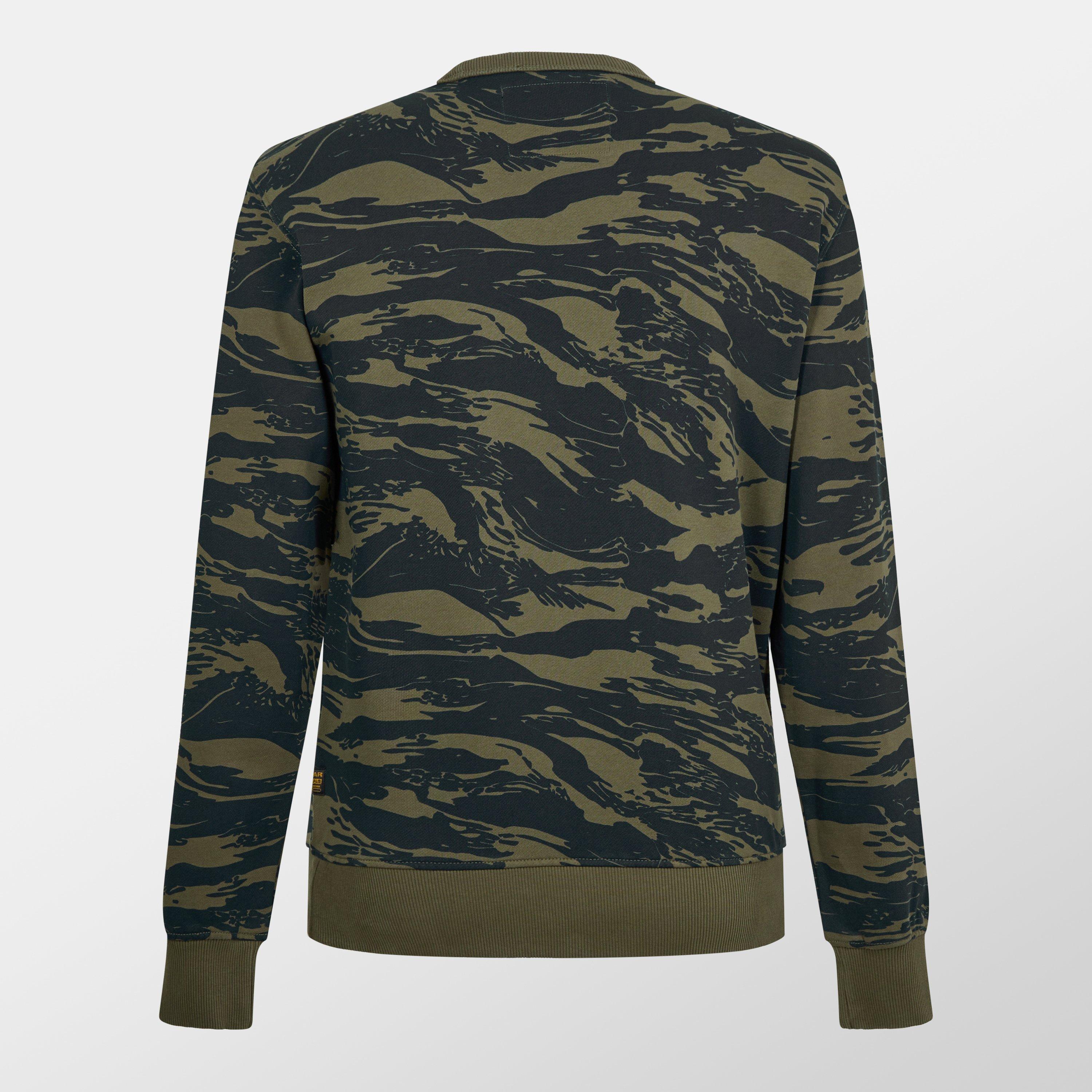 Shad Olive - G Star - Tiger Camo Sweater - 2
