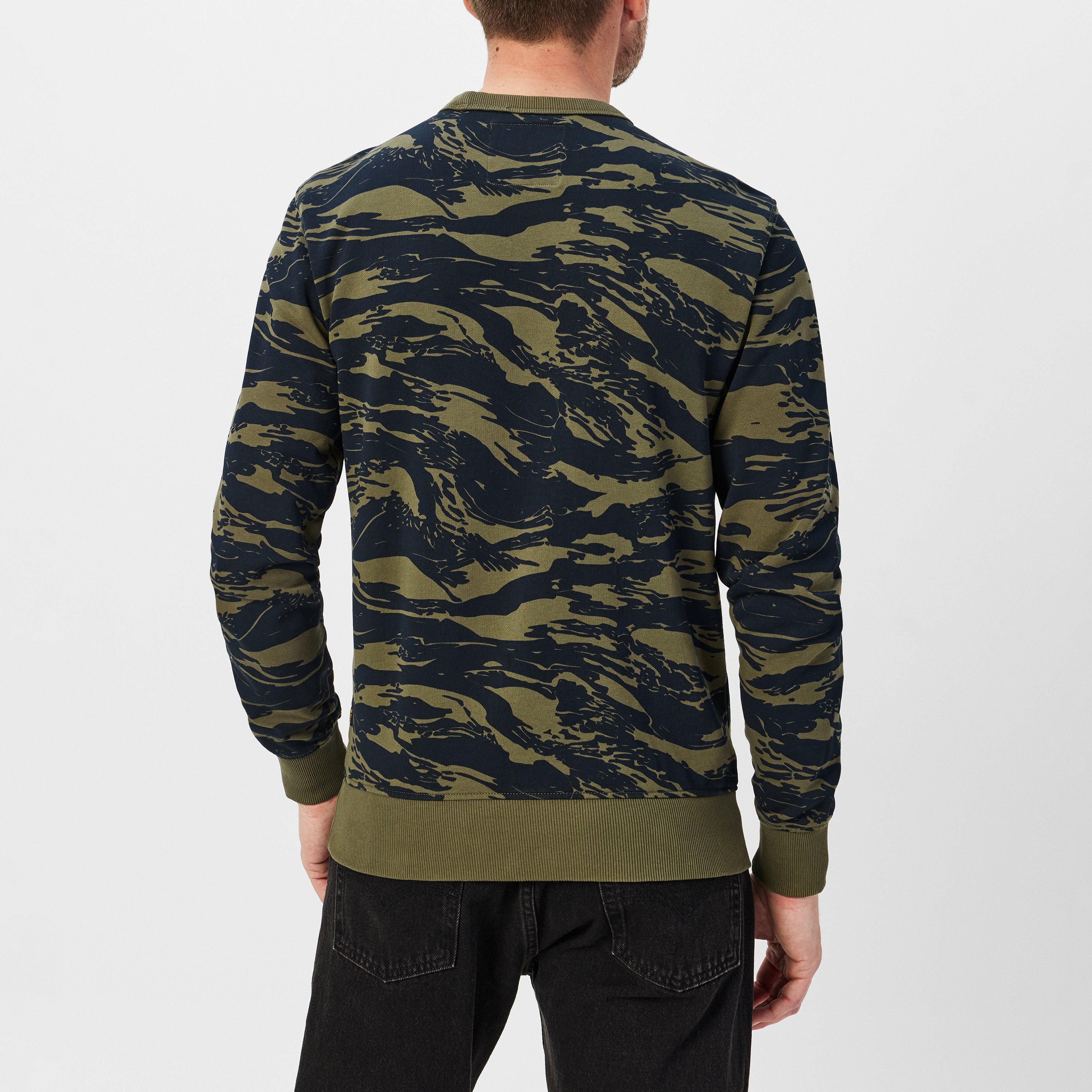 Shad Olive - G Star - Tiger Camo Sweater - 4