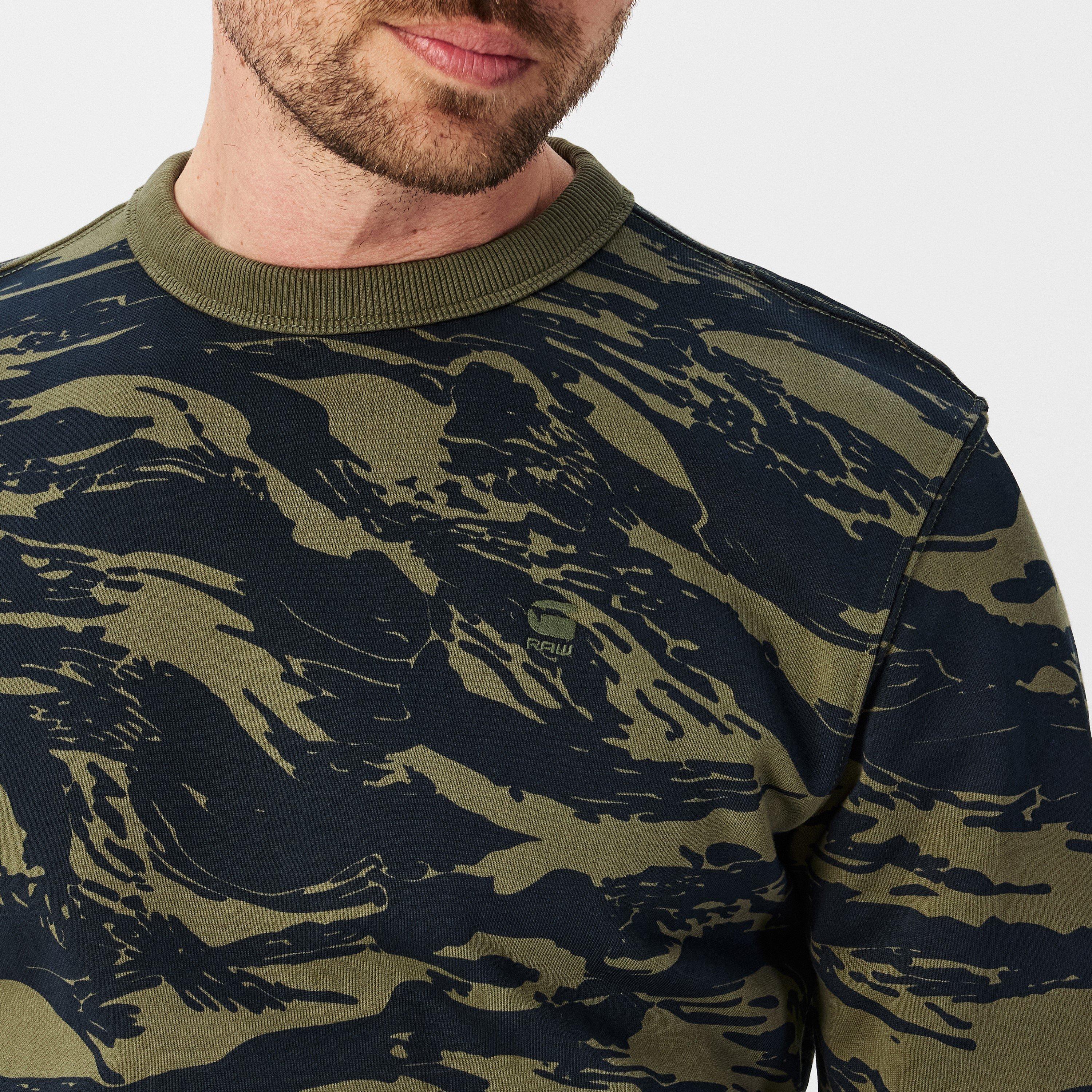 Shad Olive - G Star - Tiger Camo Sweater - 5