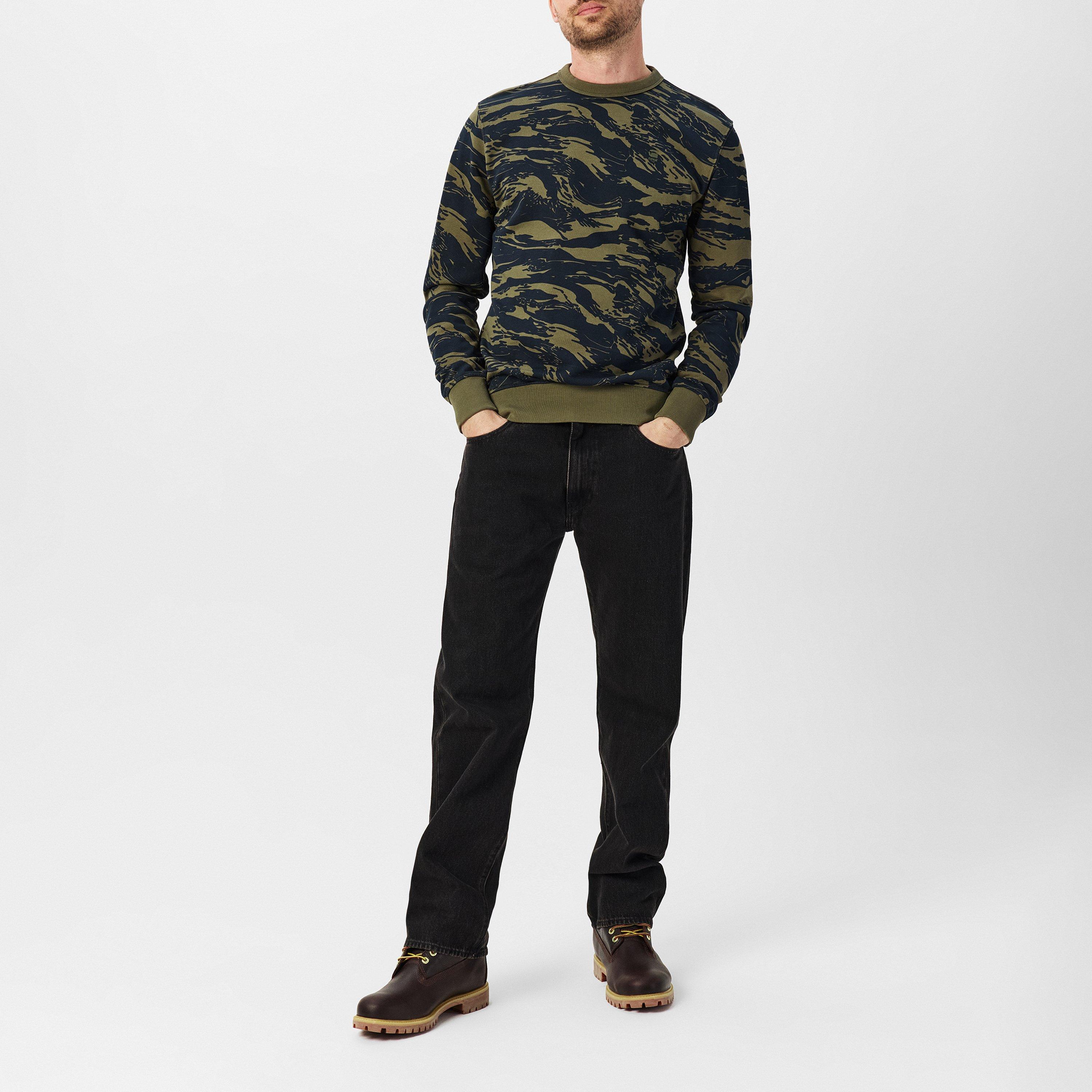 Shad Olive - G Star - Tiger Camo Sweater - 6