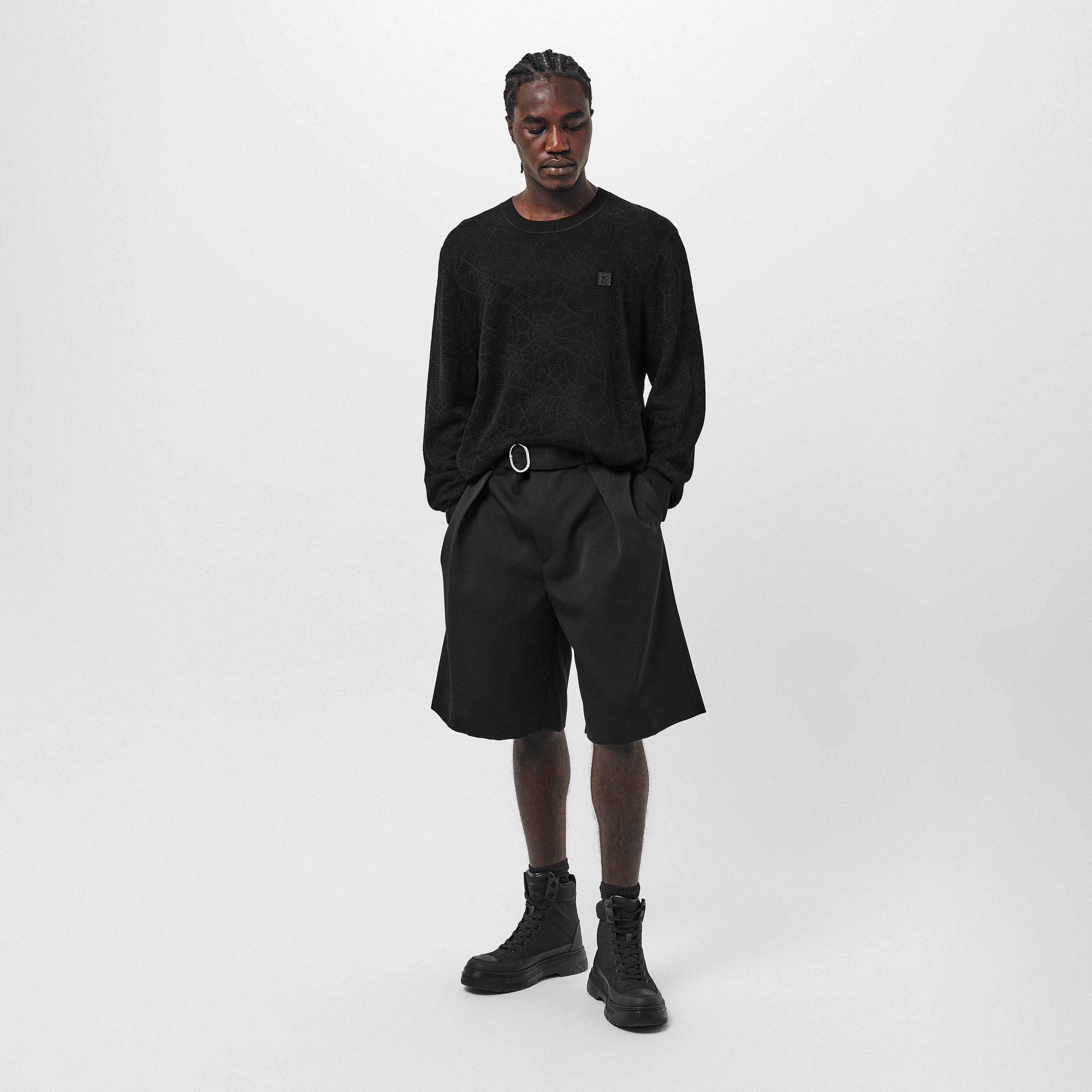 Black - Hugo - Spidoon Crew Sweater - 6