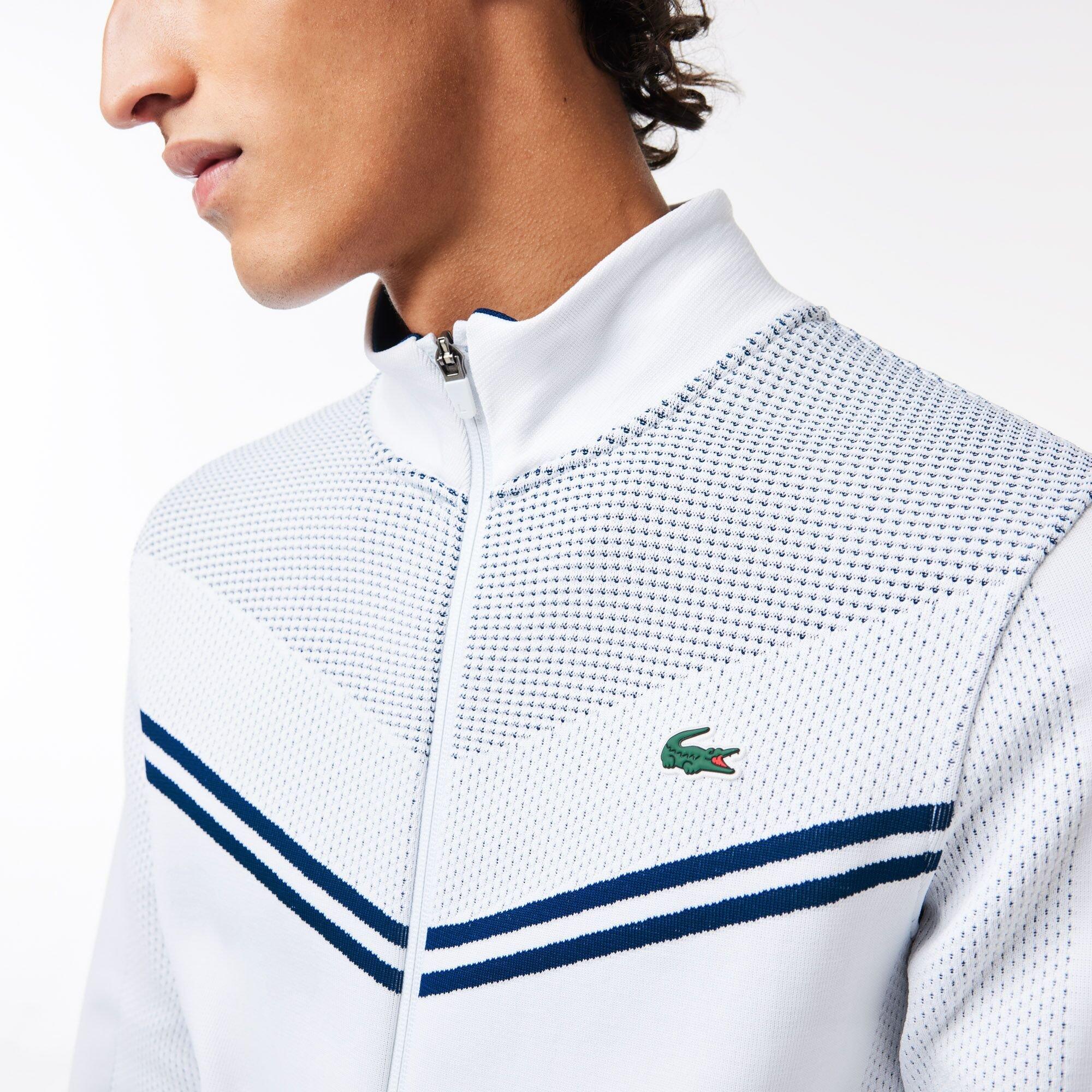 Wit/Methyleen - Lacoste - Men's Crew Sweatshirt - 2