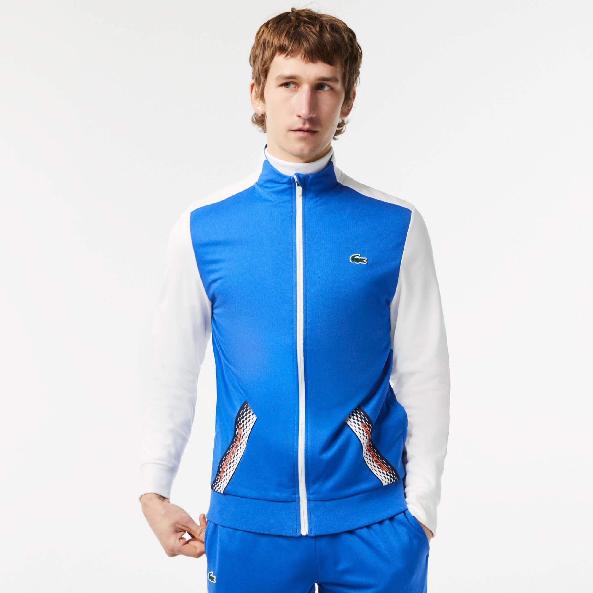 Kingdom/Flour - Lacoste - Men's Full-Zip Sweatshirt - 1