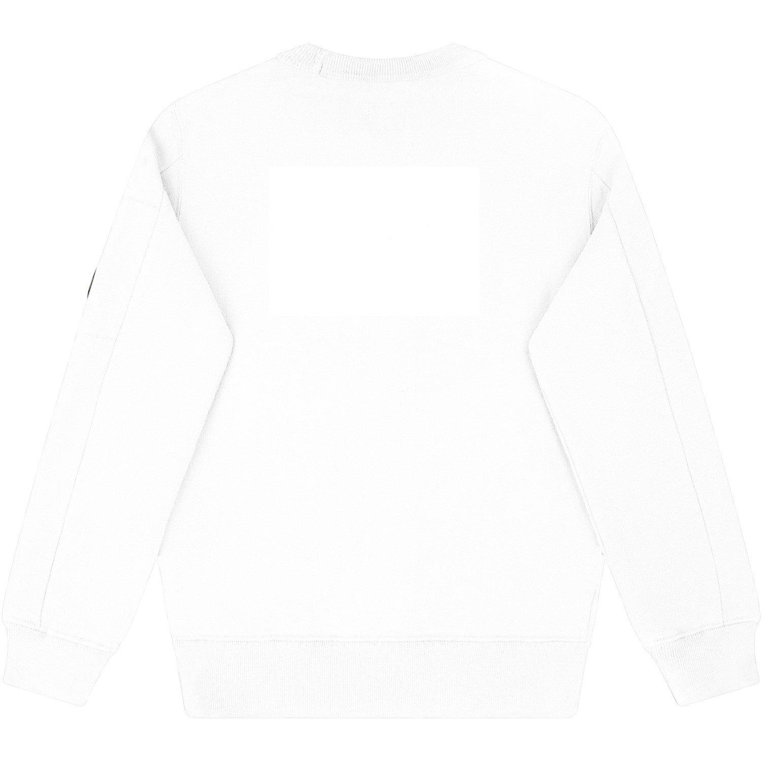 White 103 - CP Company - Boy's Lens Crew Sweatshirt - 2