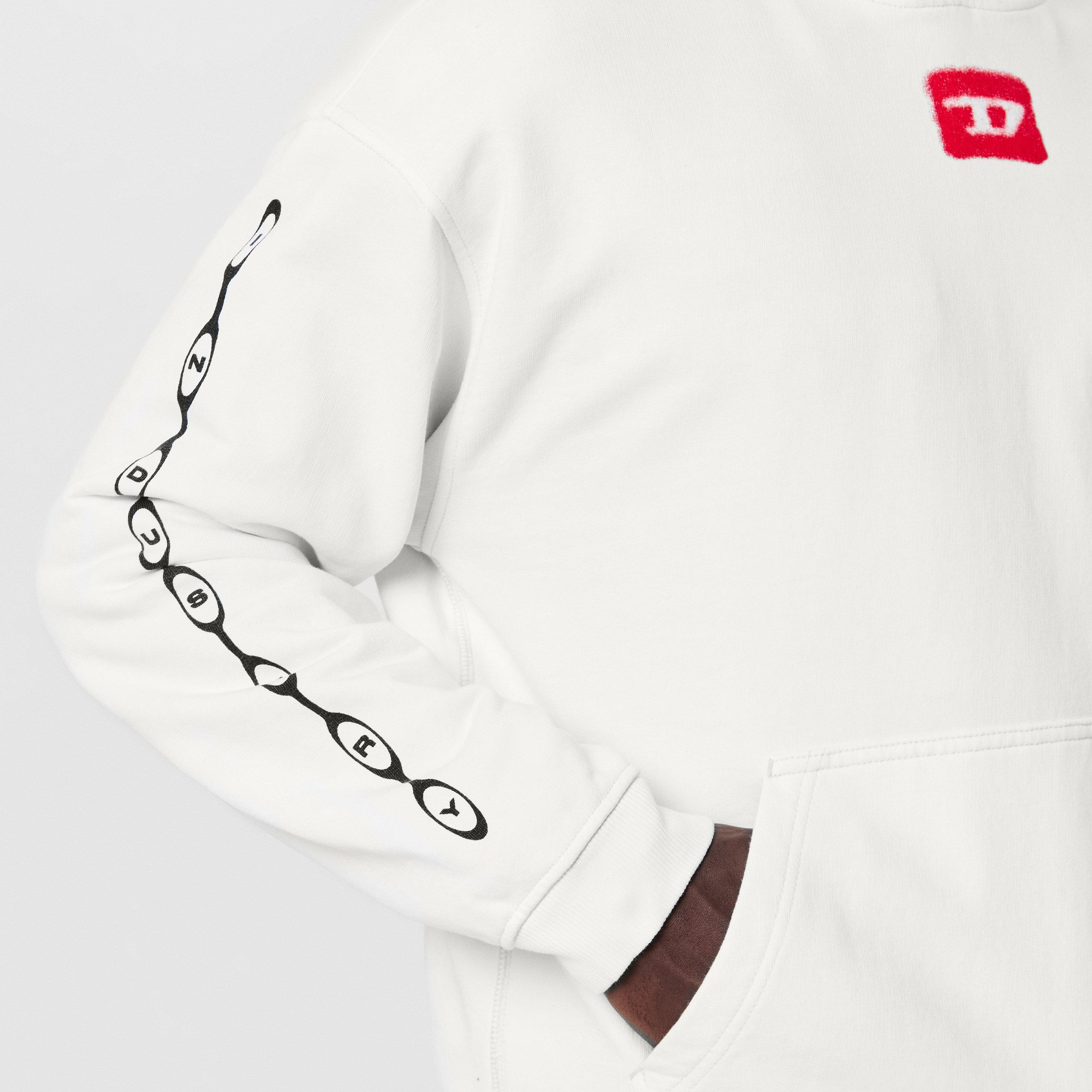 Off White - Diesel - Distorted Graphic Hoodie - 5