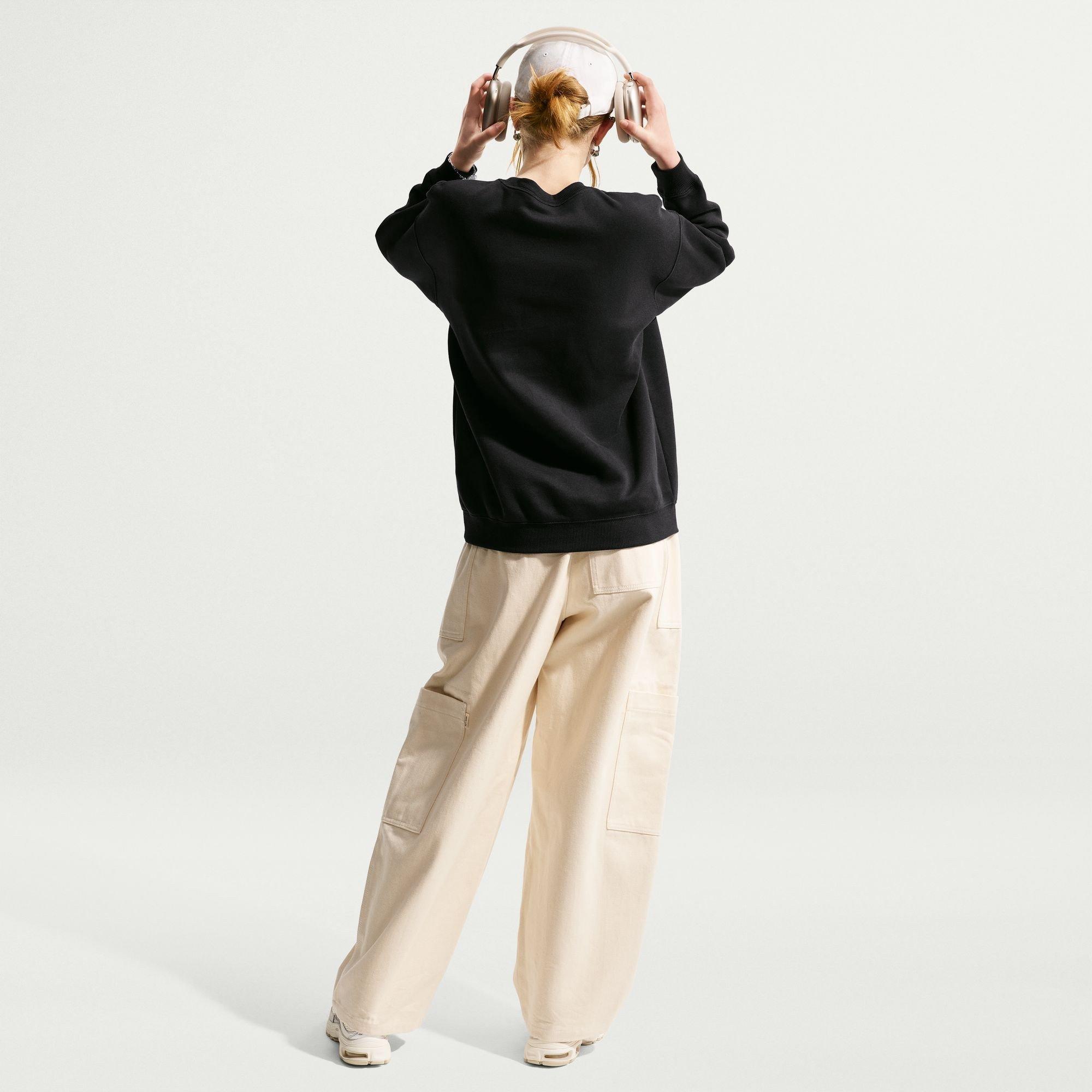 Black - Nike - Nike Oversized Crew Jn63 - 5
