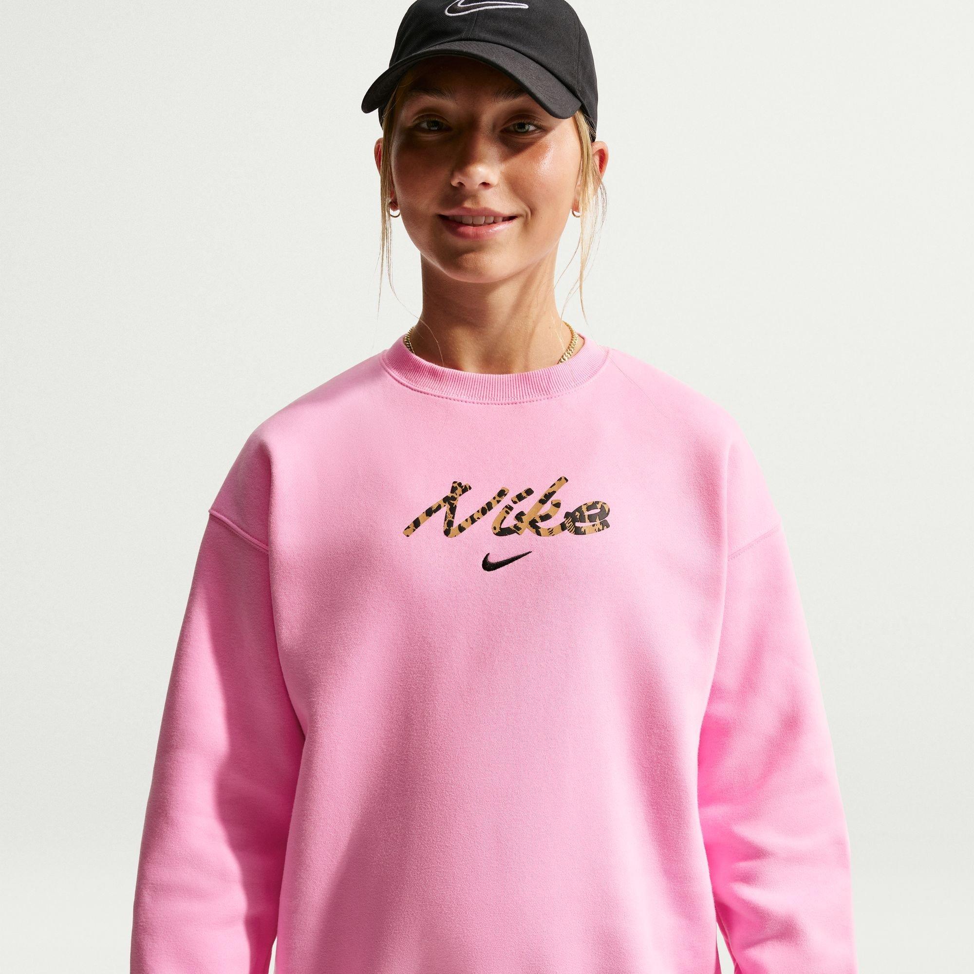 Nike Girls Oversized Crew Jn63 - Pink Rise - XS