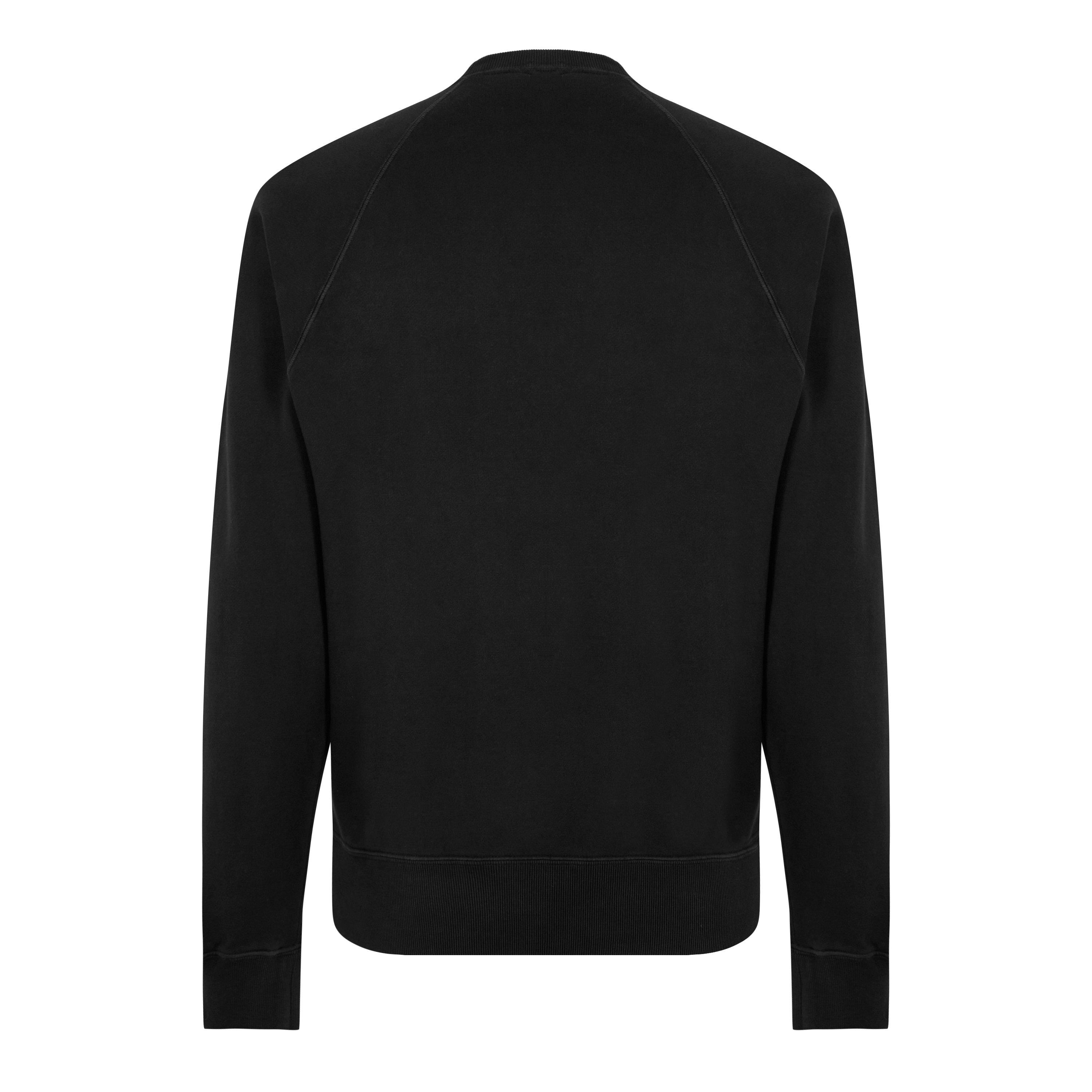 Black LB999 - Tom Ford - Men's Plain Cotton Crew Sweatshirt - 8