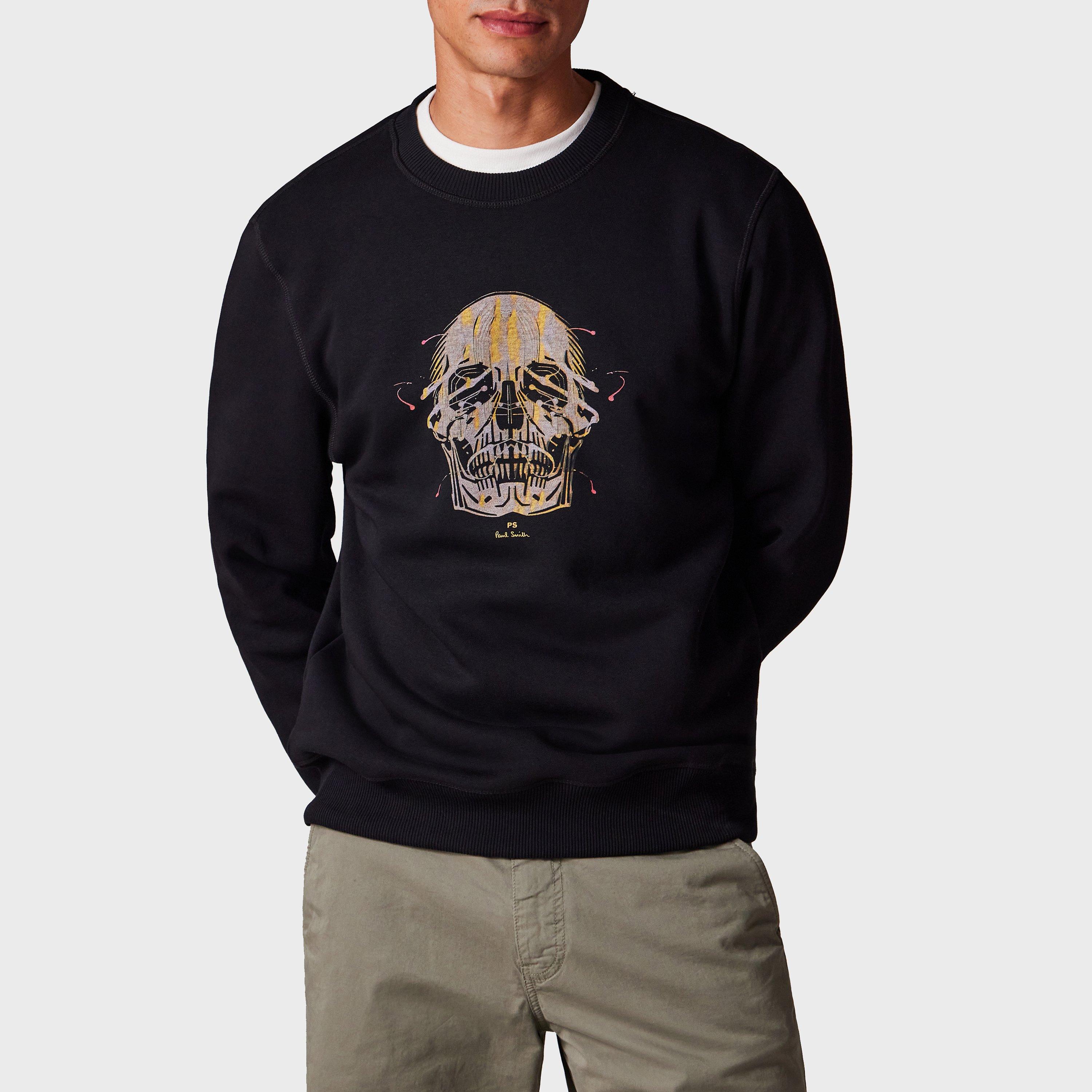 Black 79 - PS Paul Smith - Painted Skull Crew Sweatshirt - 2
