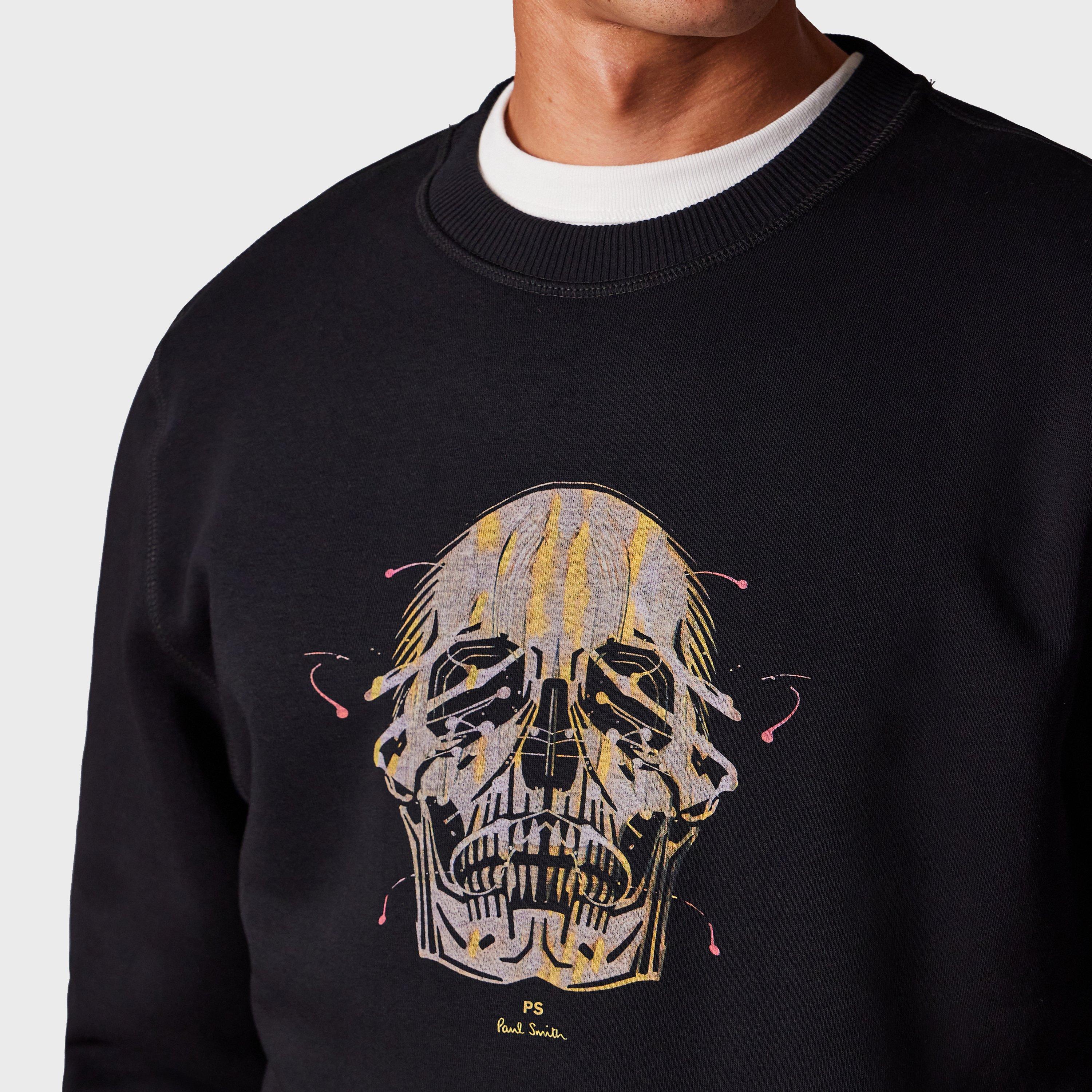 Black 79 - PS Paul Smith - Painted Skull Crew Sweatshirt - 3