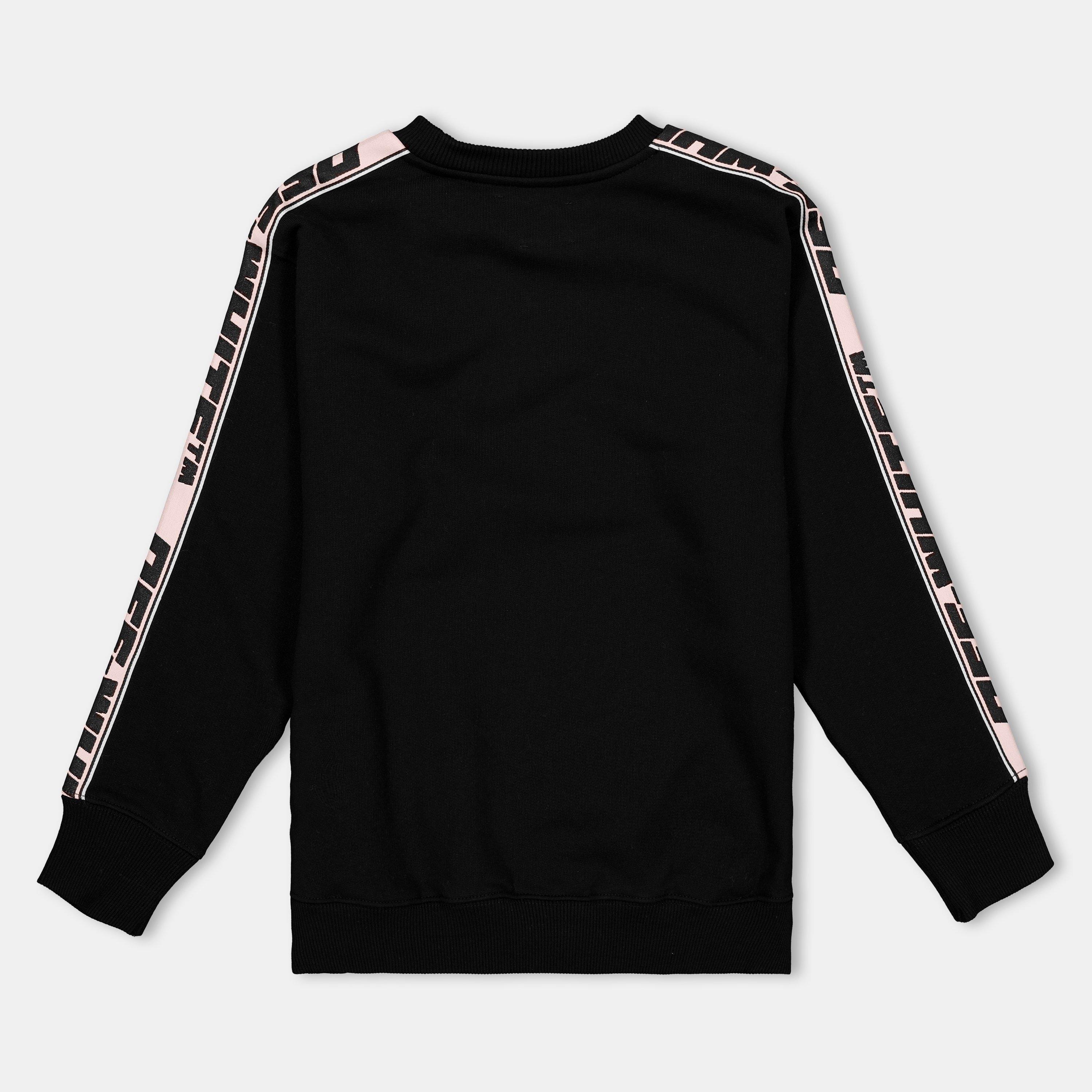 Black - Off White - Kids Crew Sweater - 2