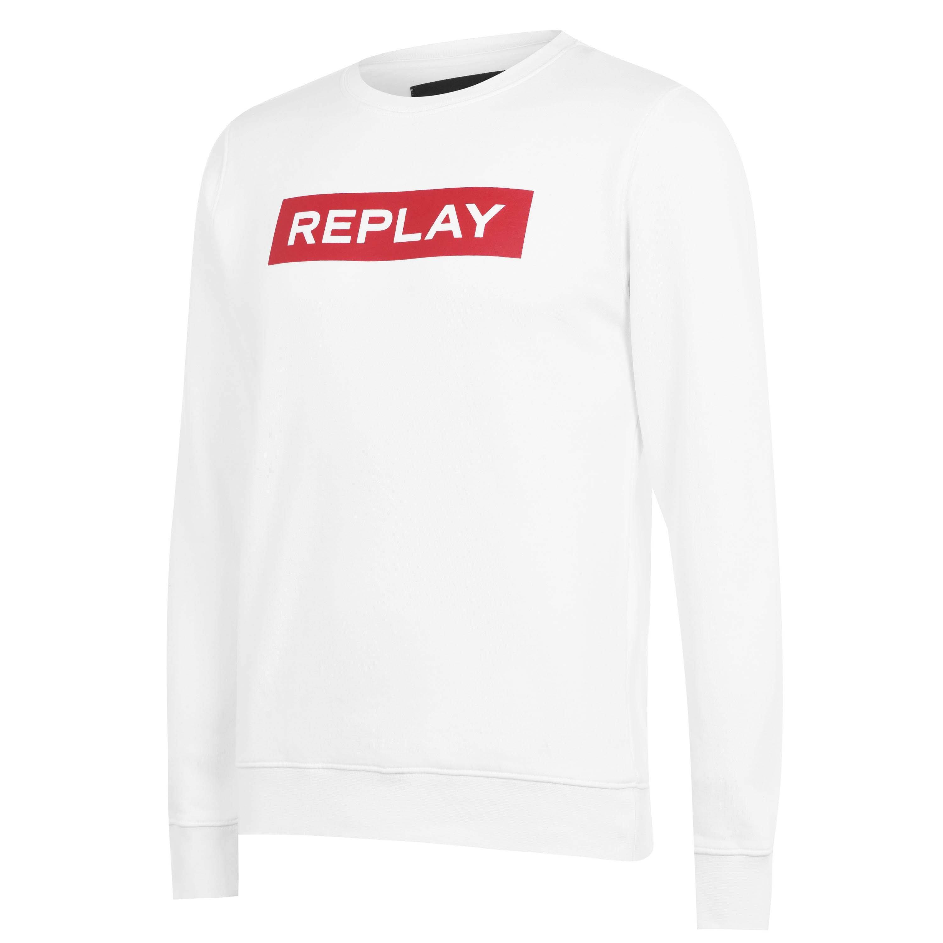 White 001 - Replay - Logo Sweatshirt - 6