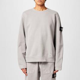 Stone Island Cotton Loop Crewneck Sweatshirt