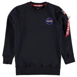 Alpha Industries NASA Badge Crew Neck Sweater