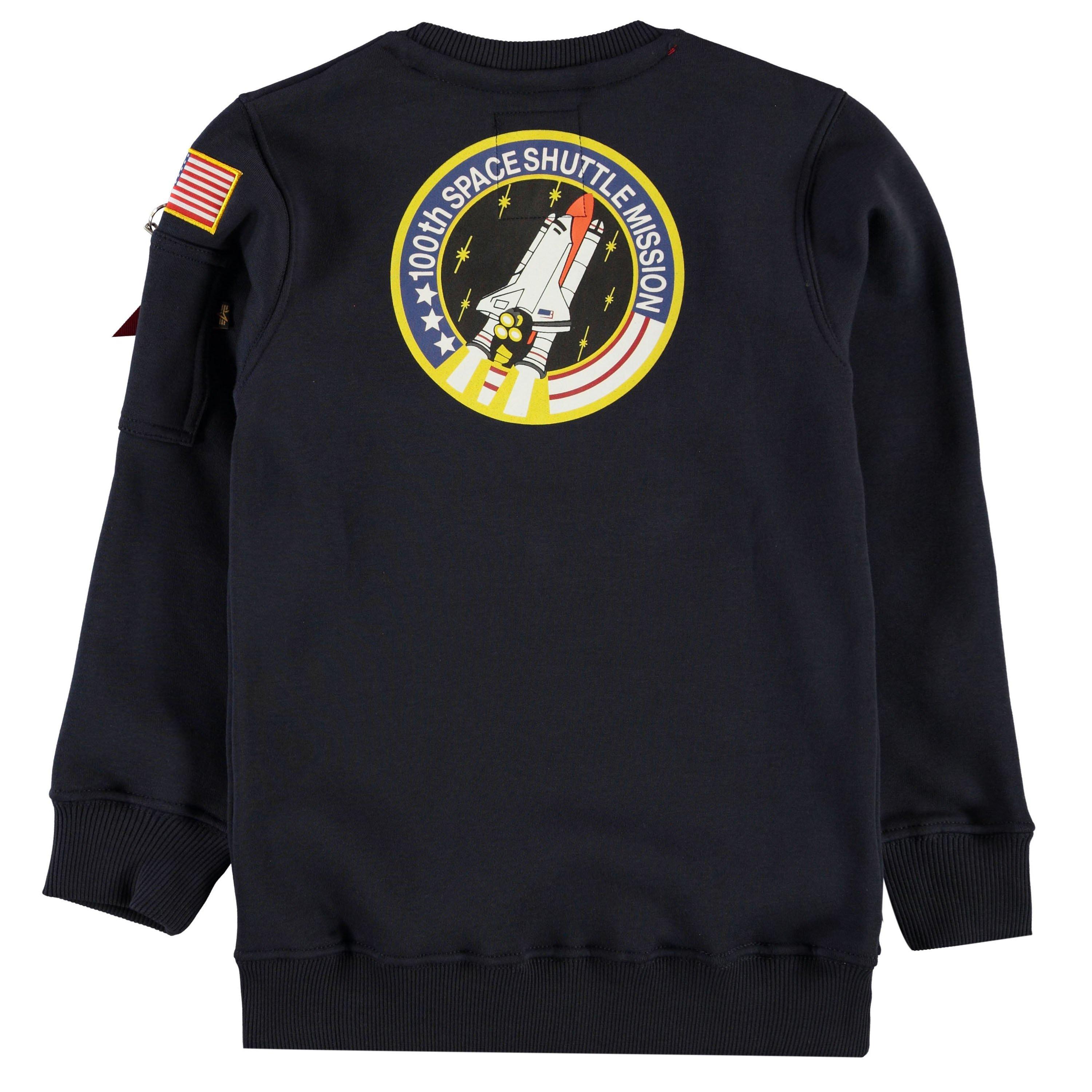 Rep Blue - Alpha Industries - NASA Badge Crew Neck Sweater - 2