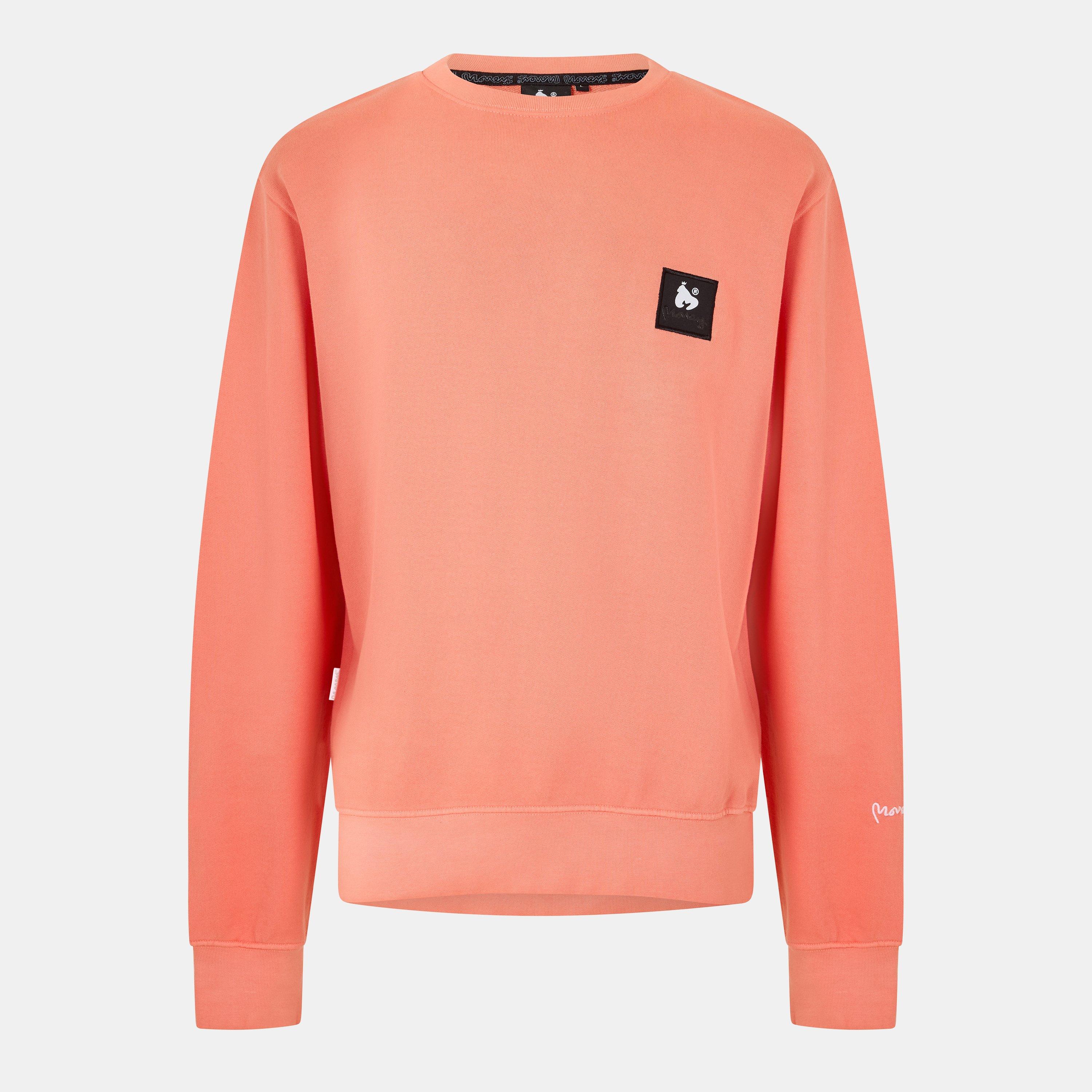 Money Men's Combo Patch Crew - Living Coral - X Small