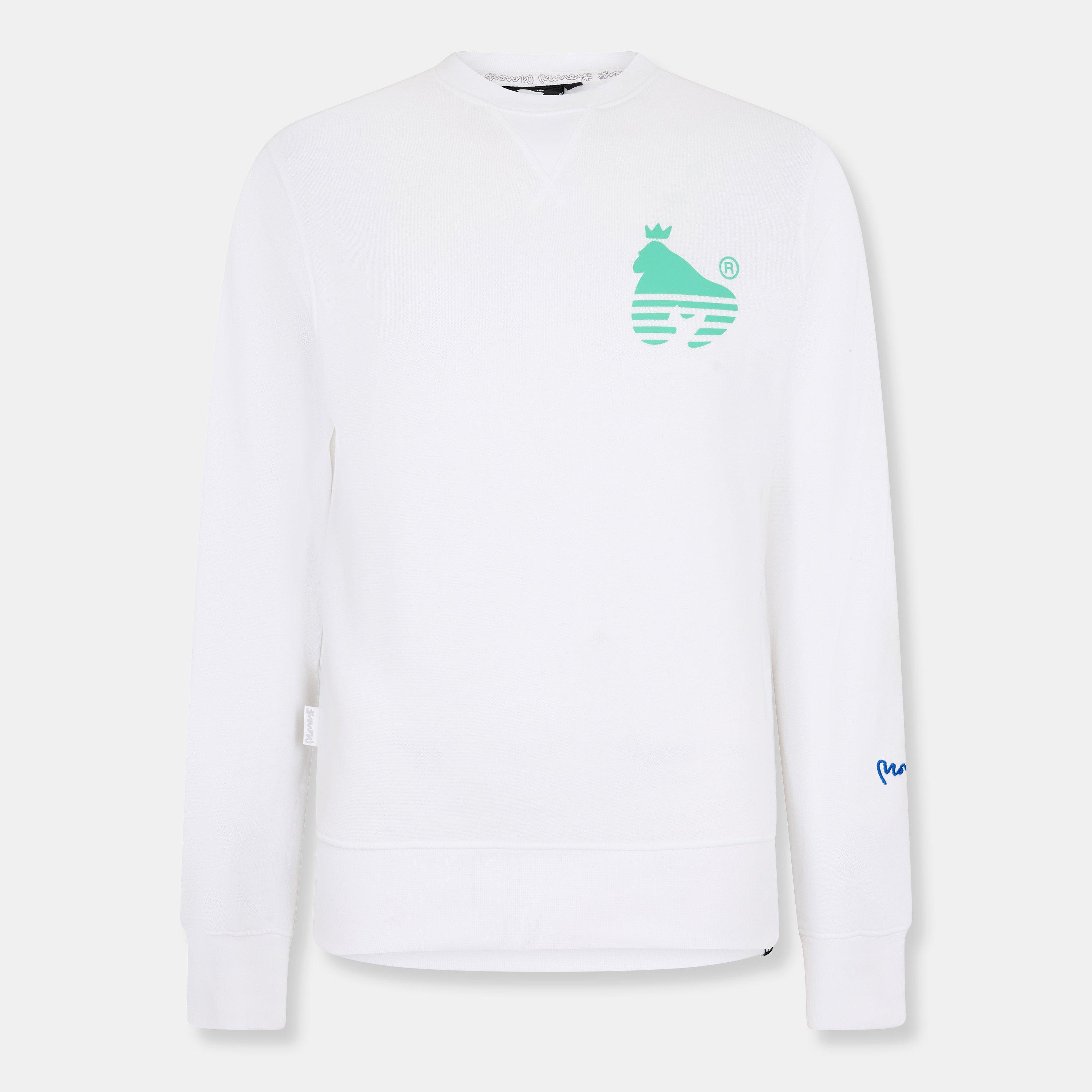 White - Money - Men's Sport Ape Crew Sweatshirt - 1