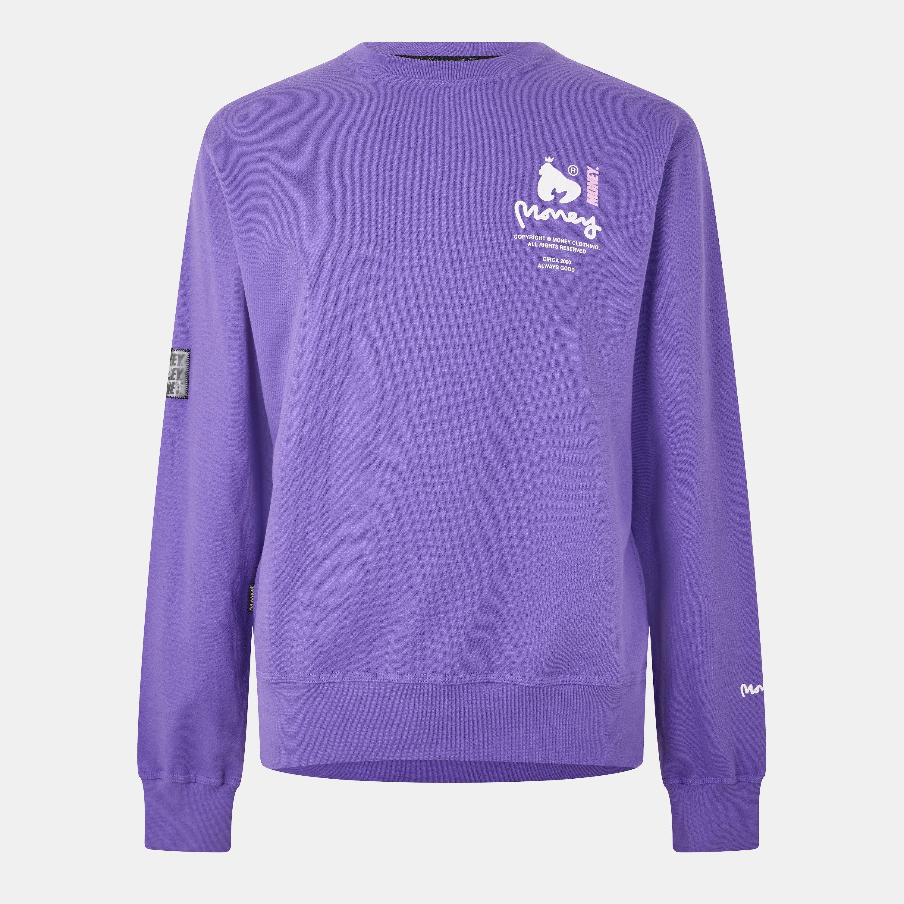 Money Men's Copyright Crew - Purple - X Small