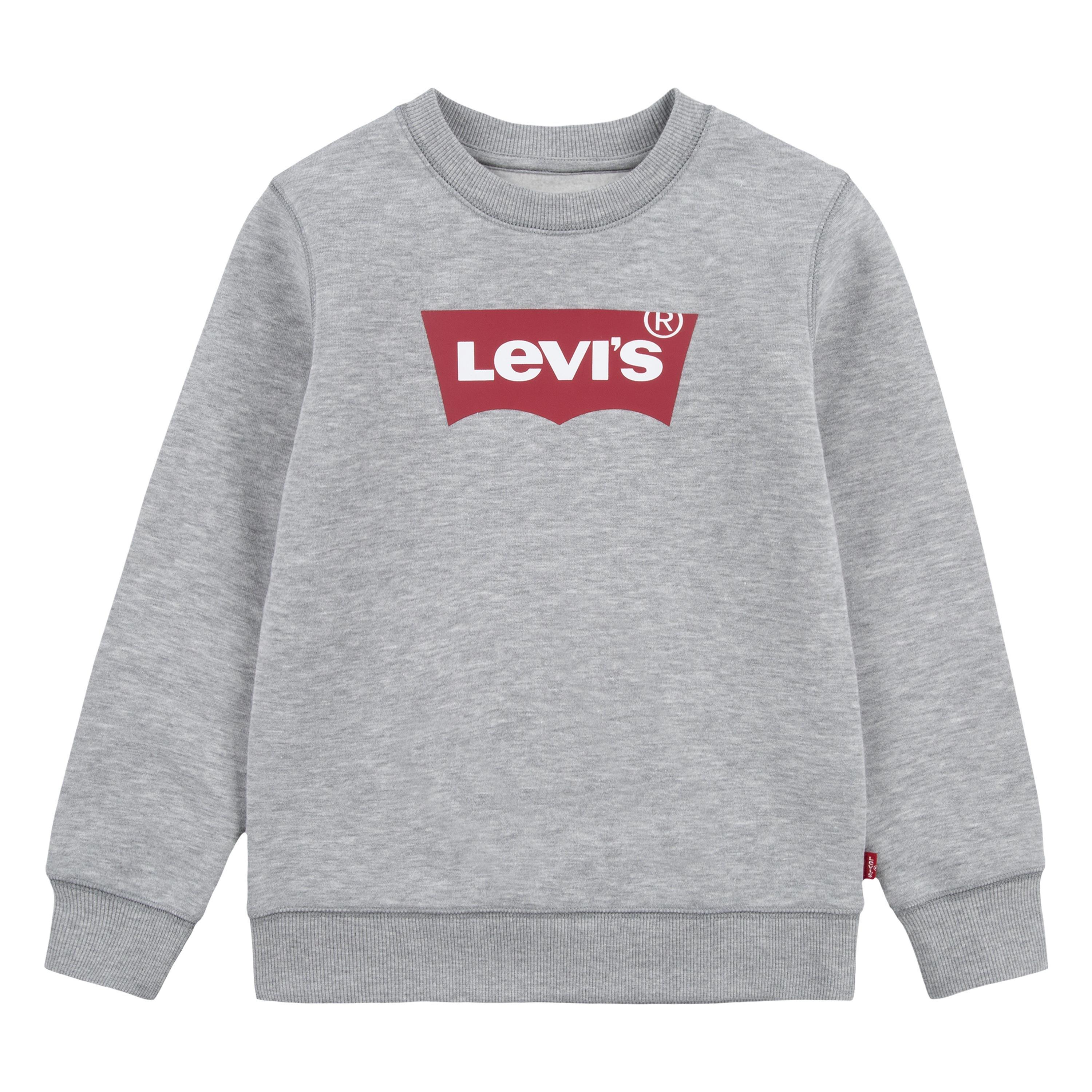 Grigio/Rosso C87 - Levis - Children's Batwing Crew Sweatshirt - 1