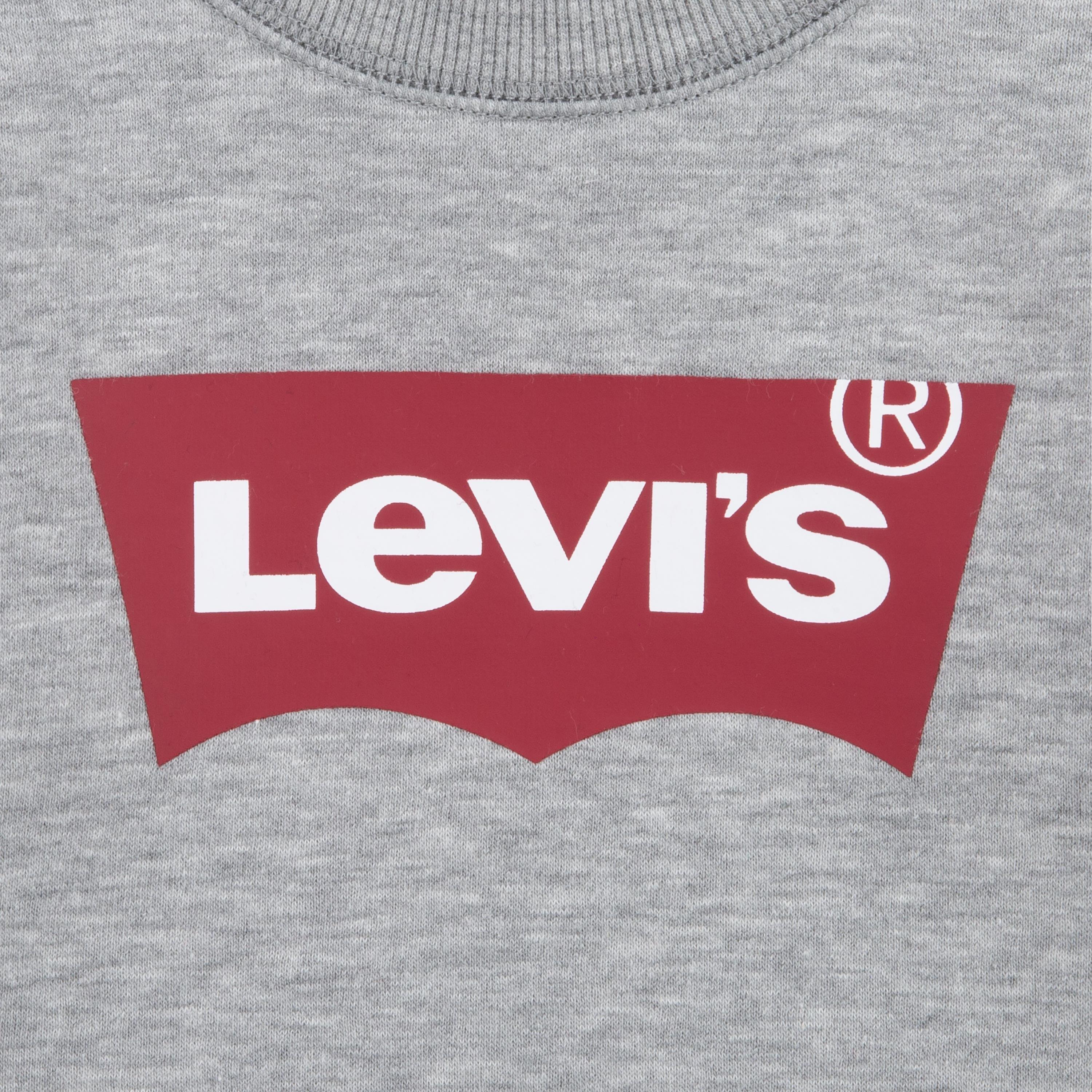 Grey/Red C87 - Levis - Children's Batwing Crew Sweatshirt - 3