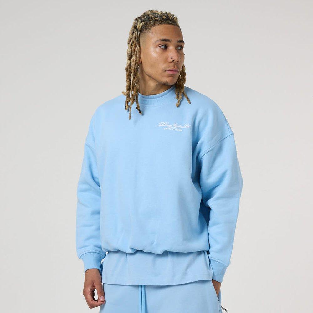 Placid Blue - Tela Cruz - Men's Crew Sweater - 2