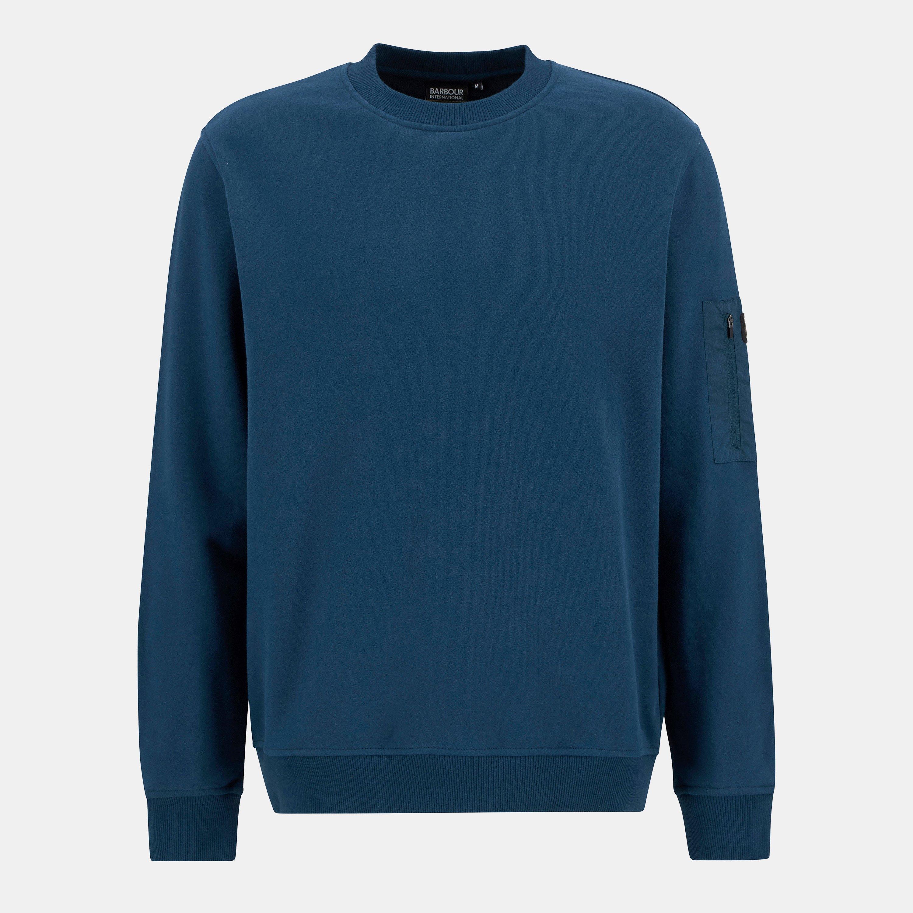 Barbour International Men's Grip Crew Neck Sweater - Shaded Emerald - XL