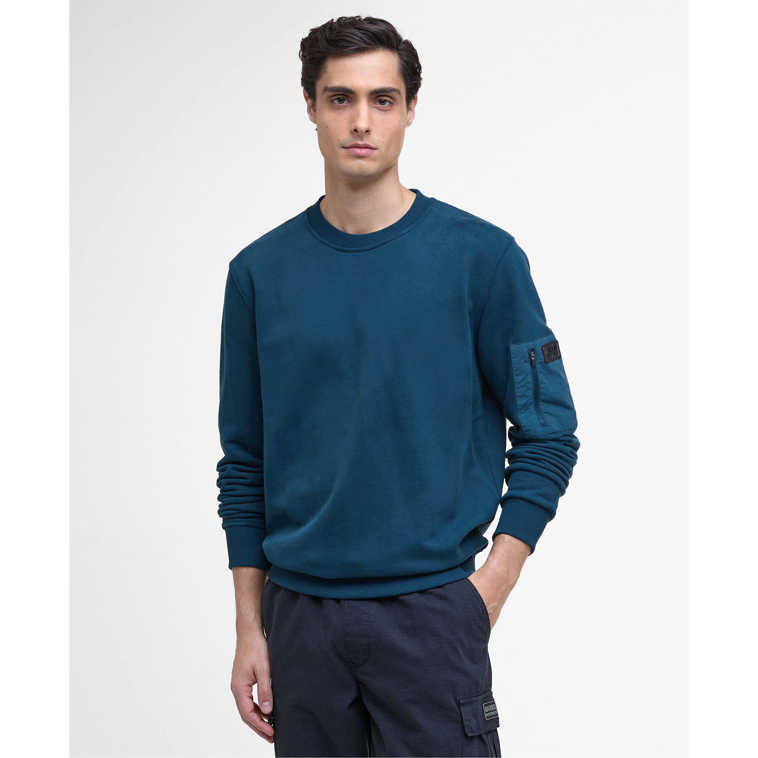 Shaded Emerald - Barbour International - Grip Crew Neck Sweater - 2