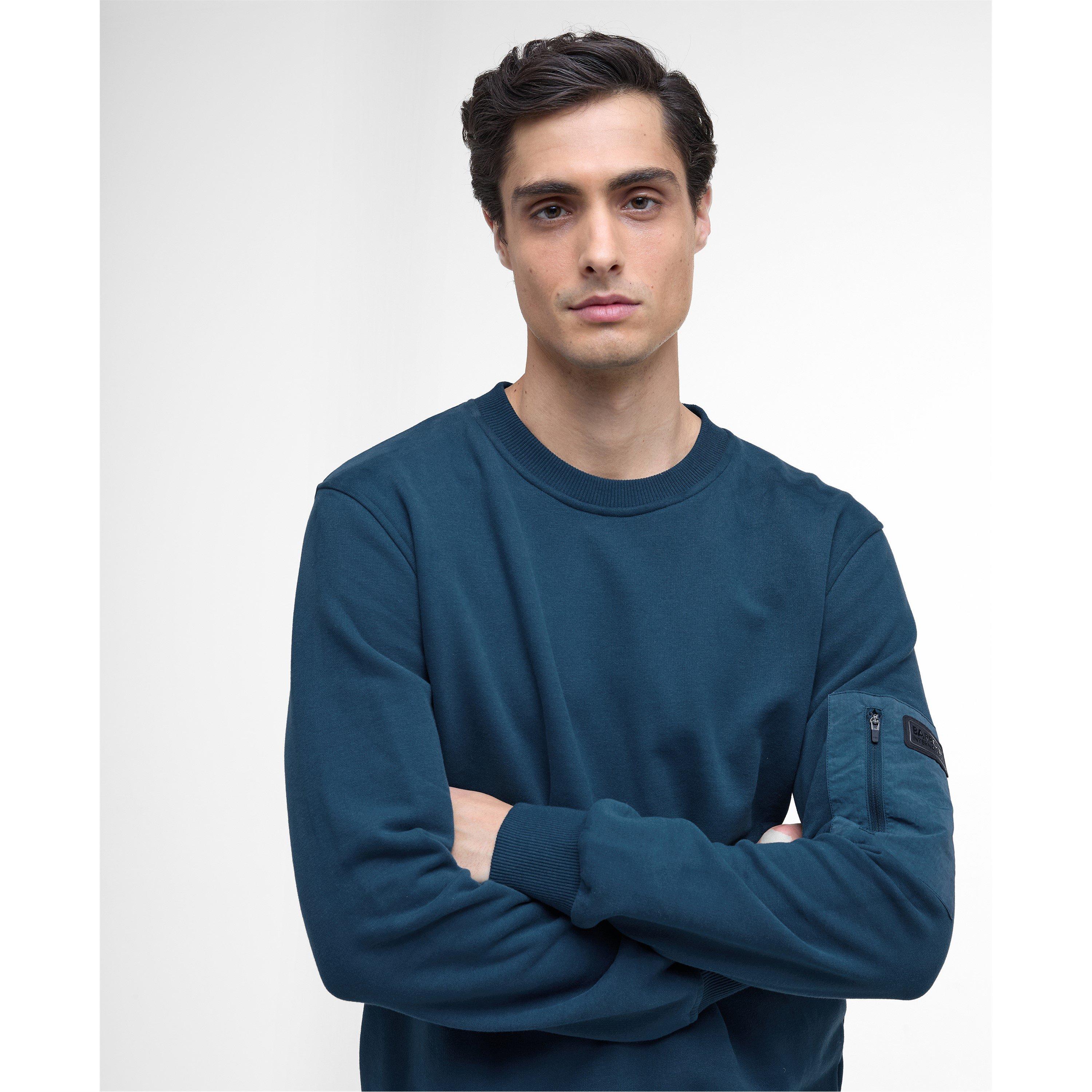 Shaded Emerald - Barbour International - Grip Crew Neck Sweater - 4