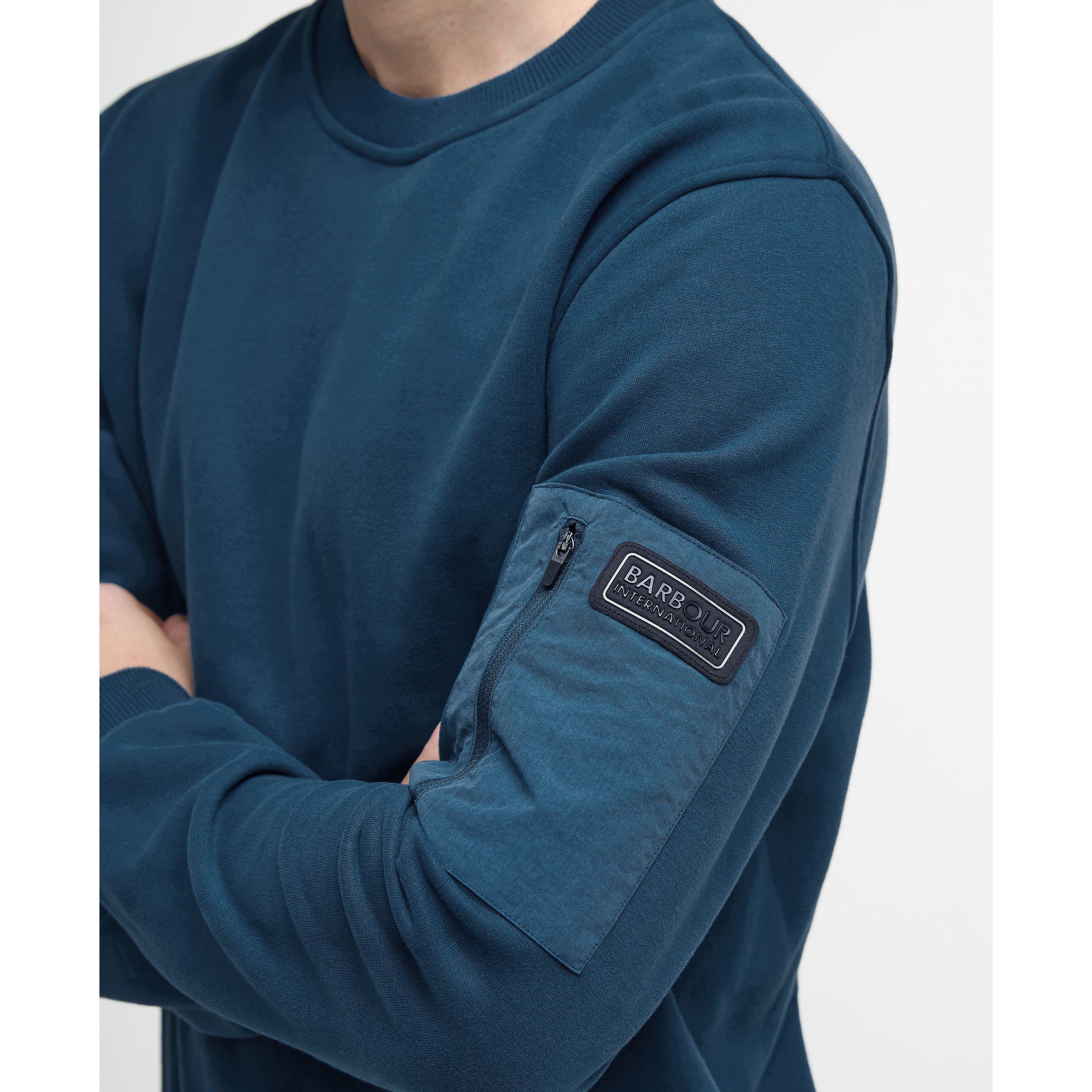 Shaded Emerald - Barbour International - Grip Crew Neck Sweater - 5