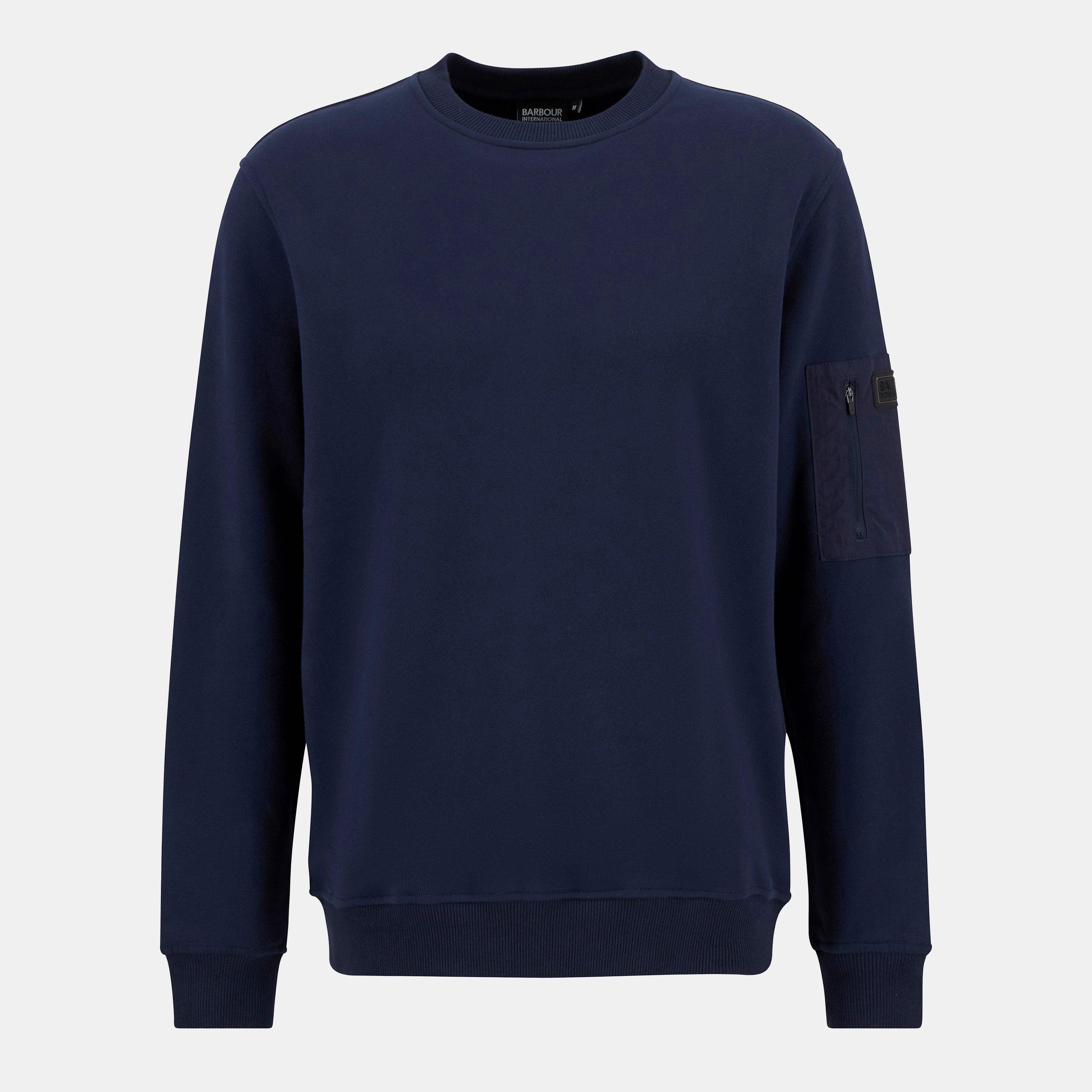 Barbour International Grip Crew Neck Sweater - Navy - S