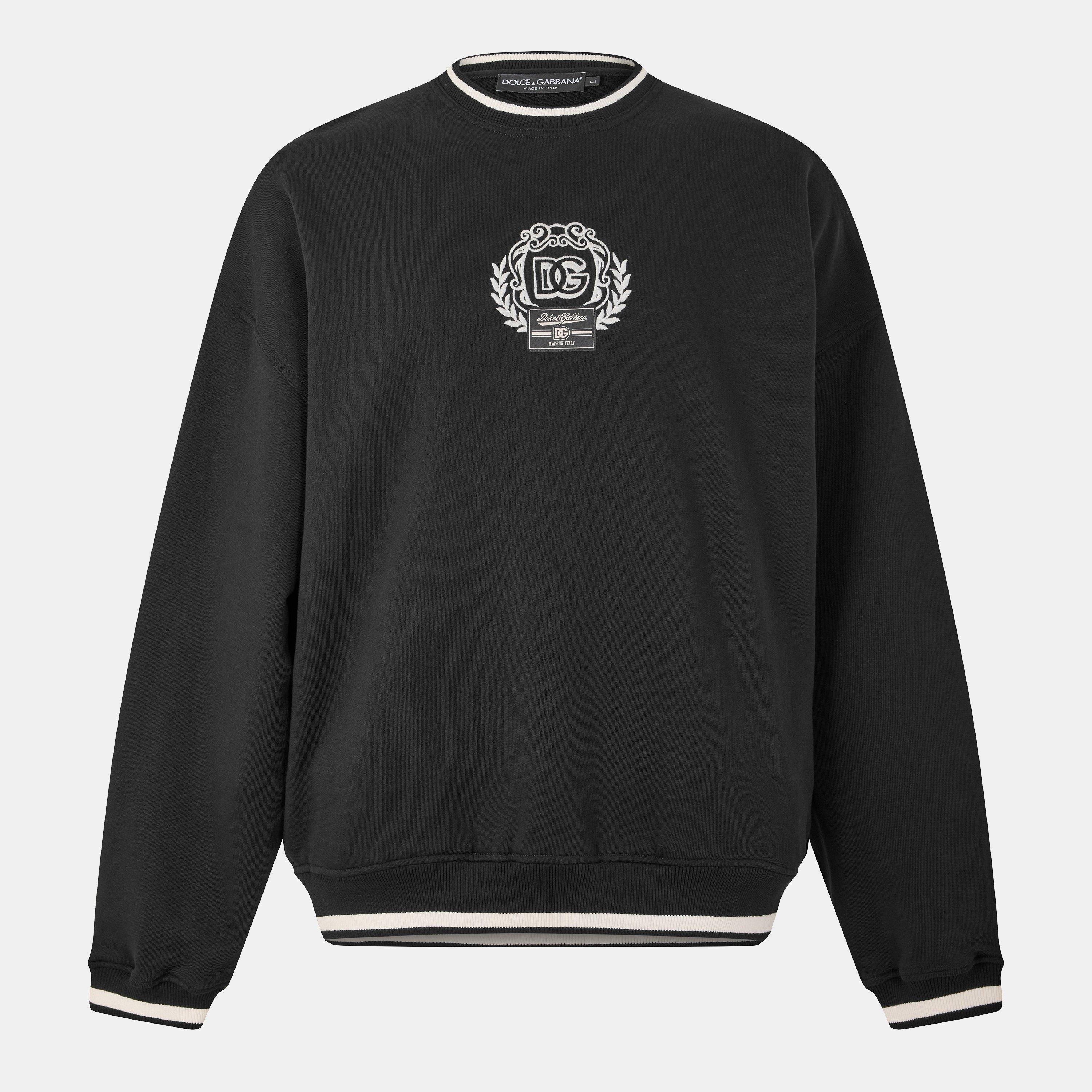 N0000 Nero - Dolce and Gabbana - Men's Crew Neck Crew Sweatshirt - 1