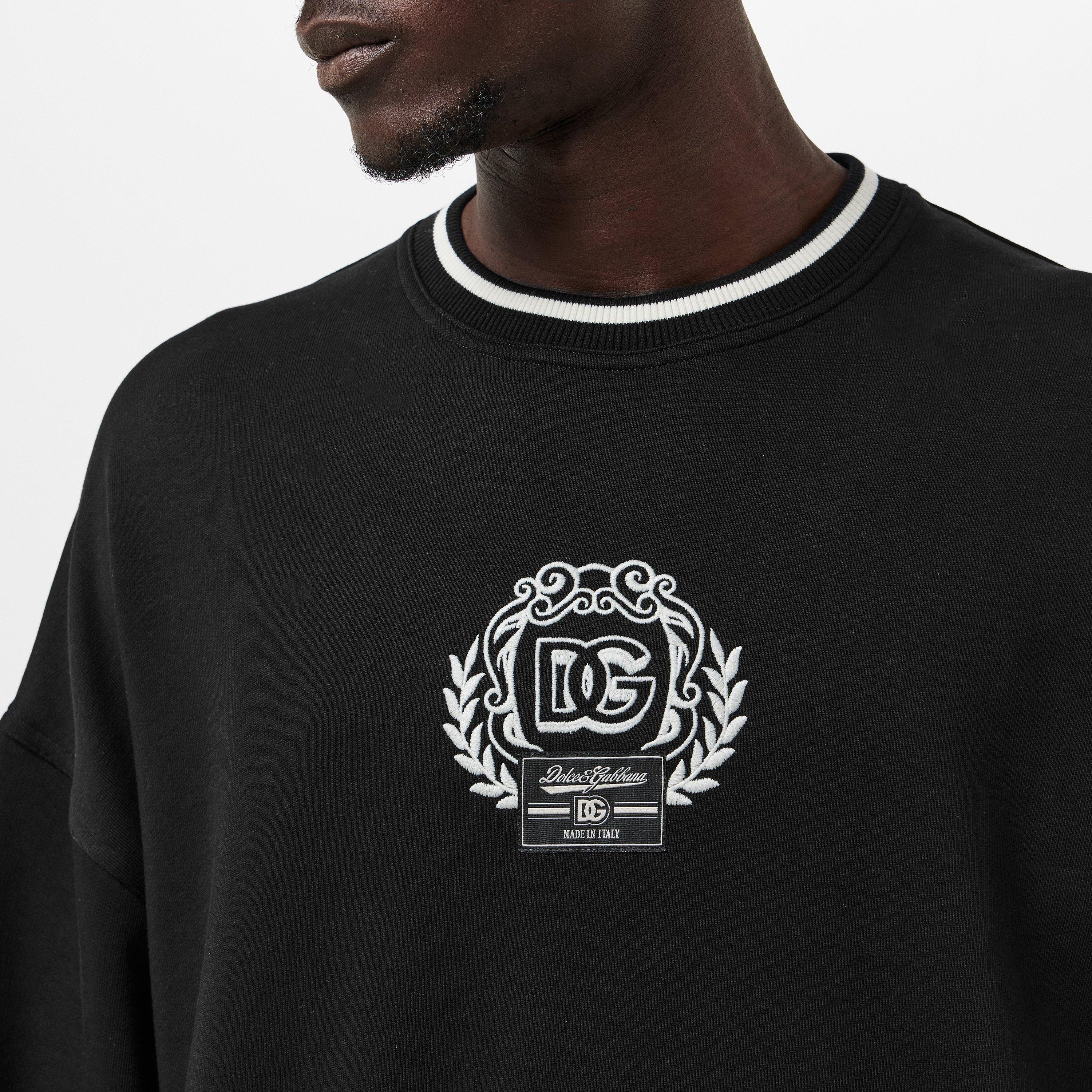 N0000 Nero - Dolce and Gabbana - Men's Crew Neck Crew Sweatshirt - 5