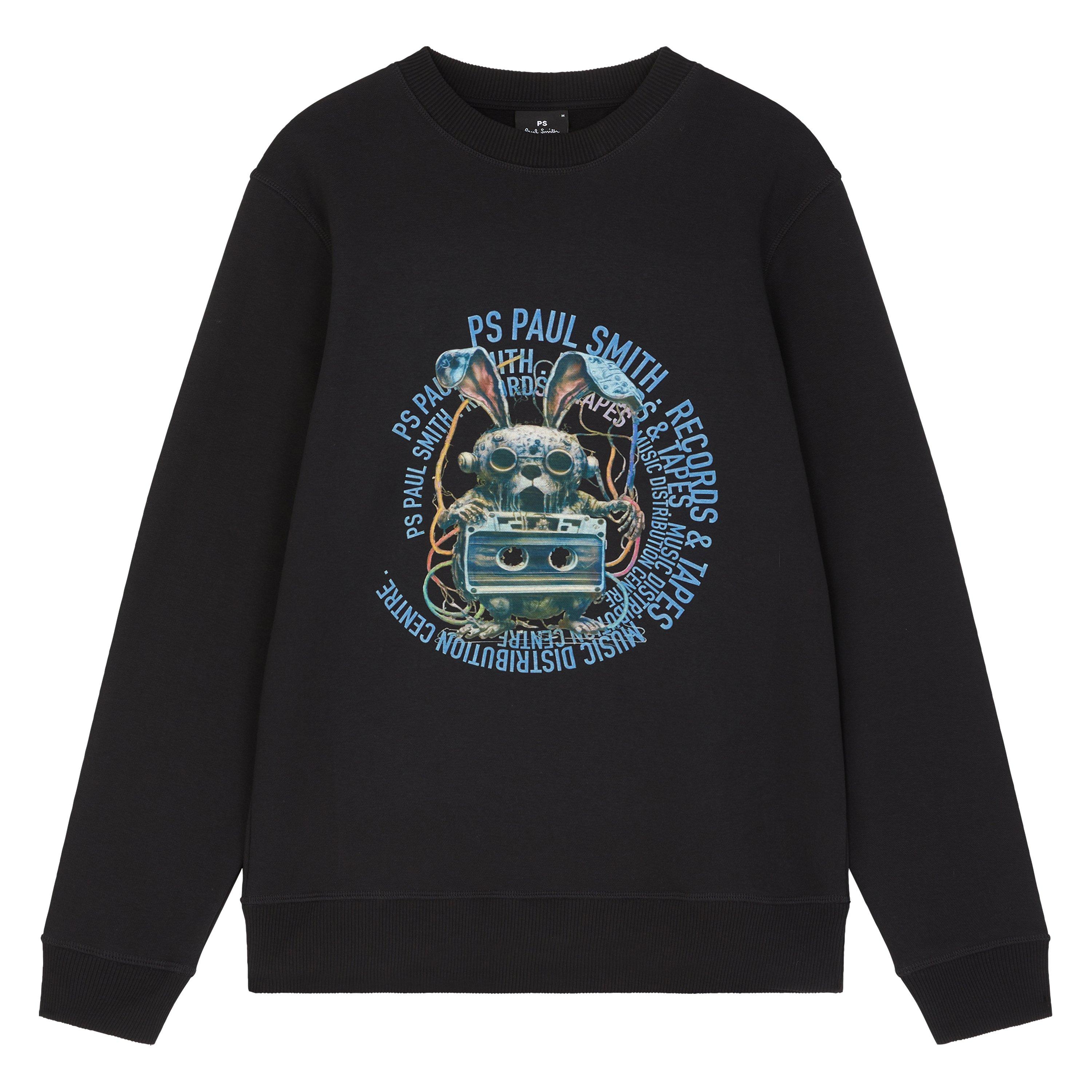 Black 79 - PS Paul Smith - Men's Tape Bunny Crew Sweatshirt - 1