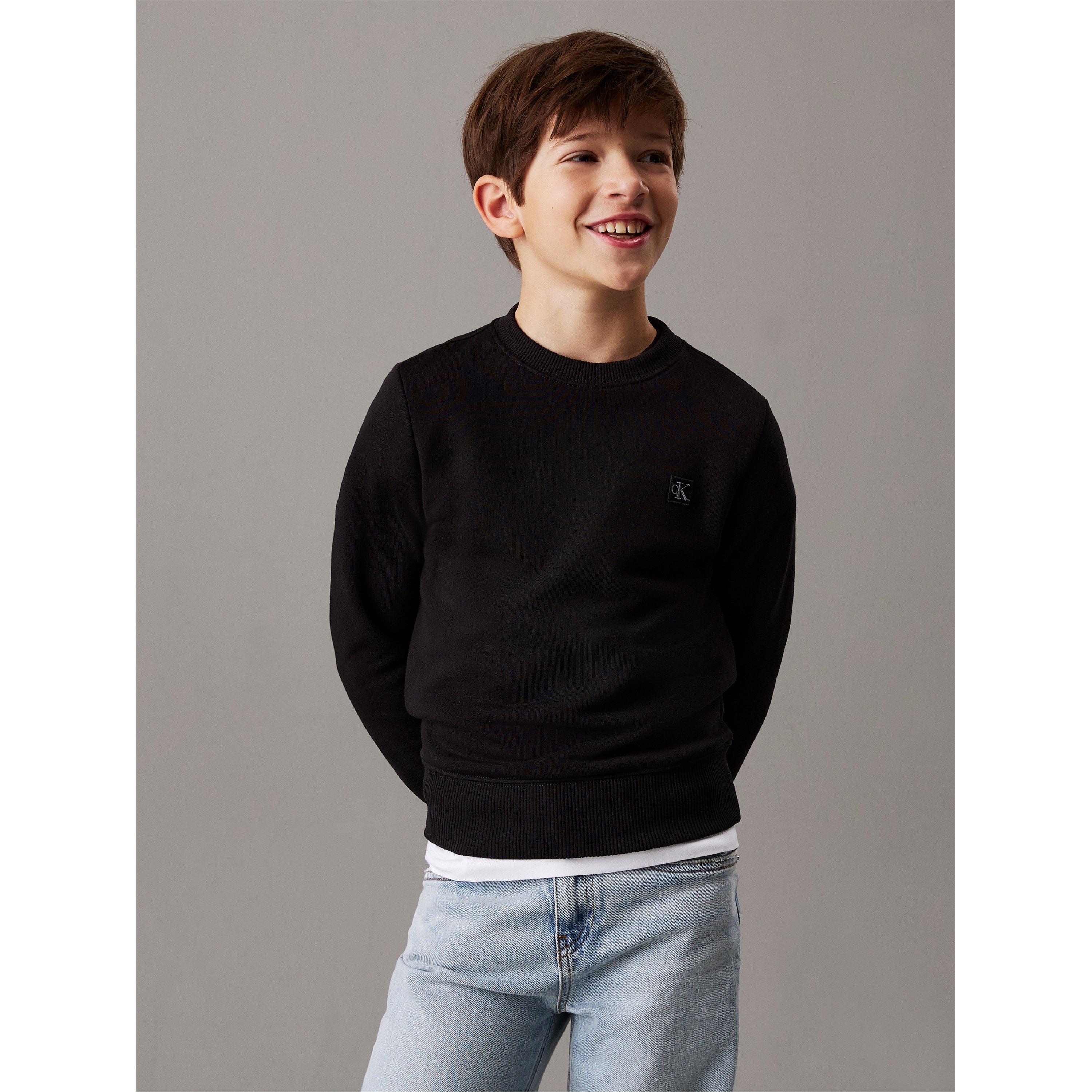 Ck Nero - Calvin Klein Jeans - Unisex Kids' Mini Badge Crew Sweatshirt - 2