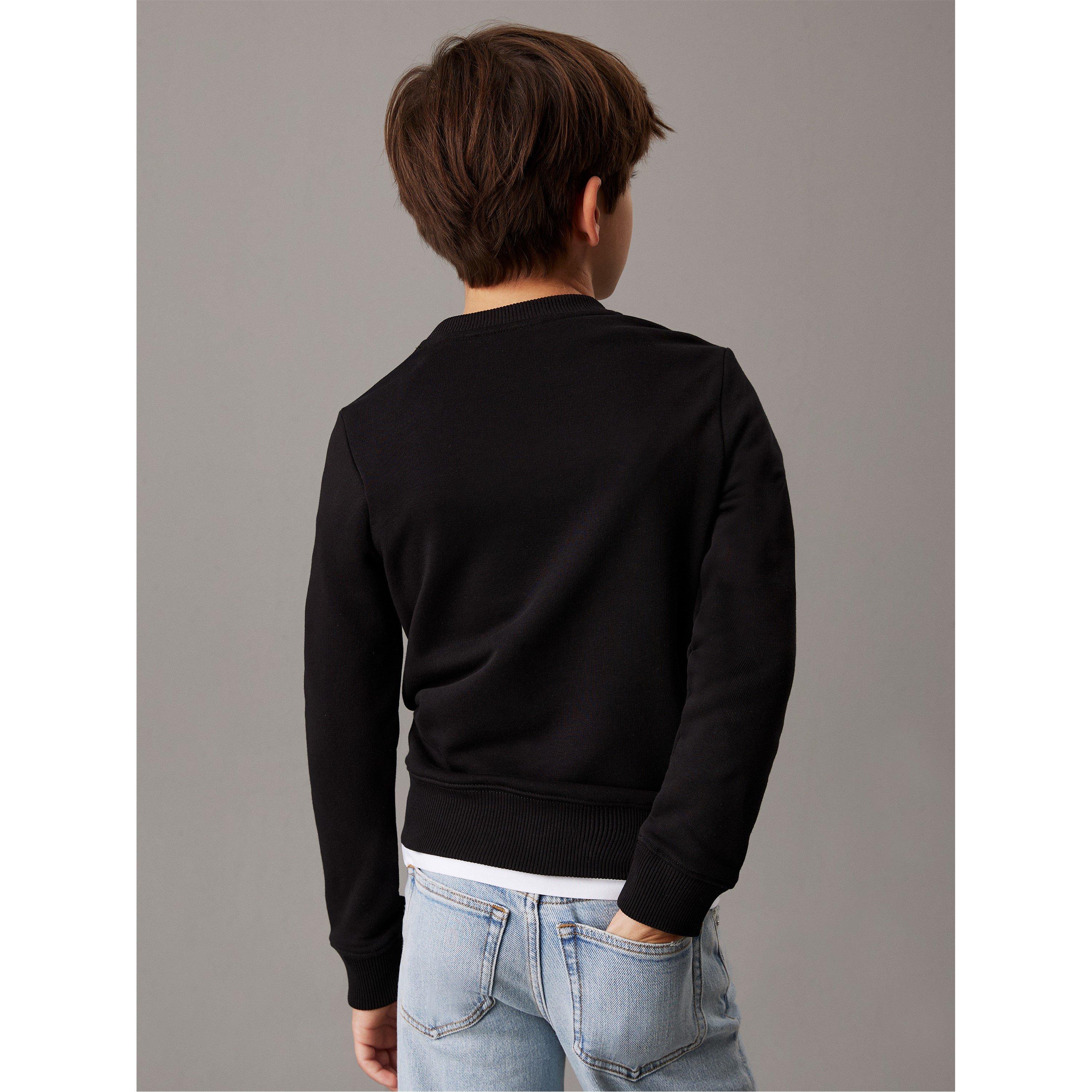Ck Nero - Calvin Klein Jeans - Unisex Kids' Mini Badge Crew Sweatshirt - 3