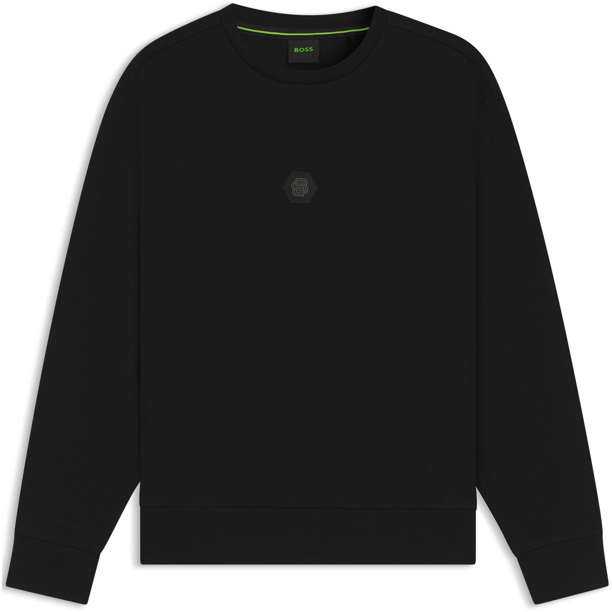 Black 001 - Boss - Logo Crewneck Jumper